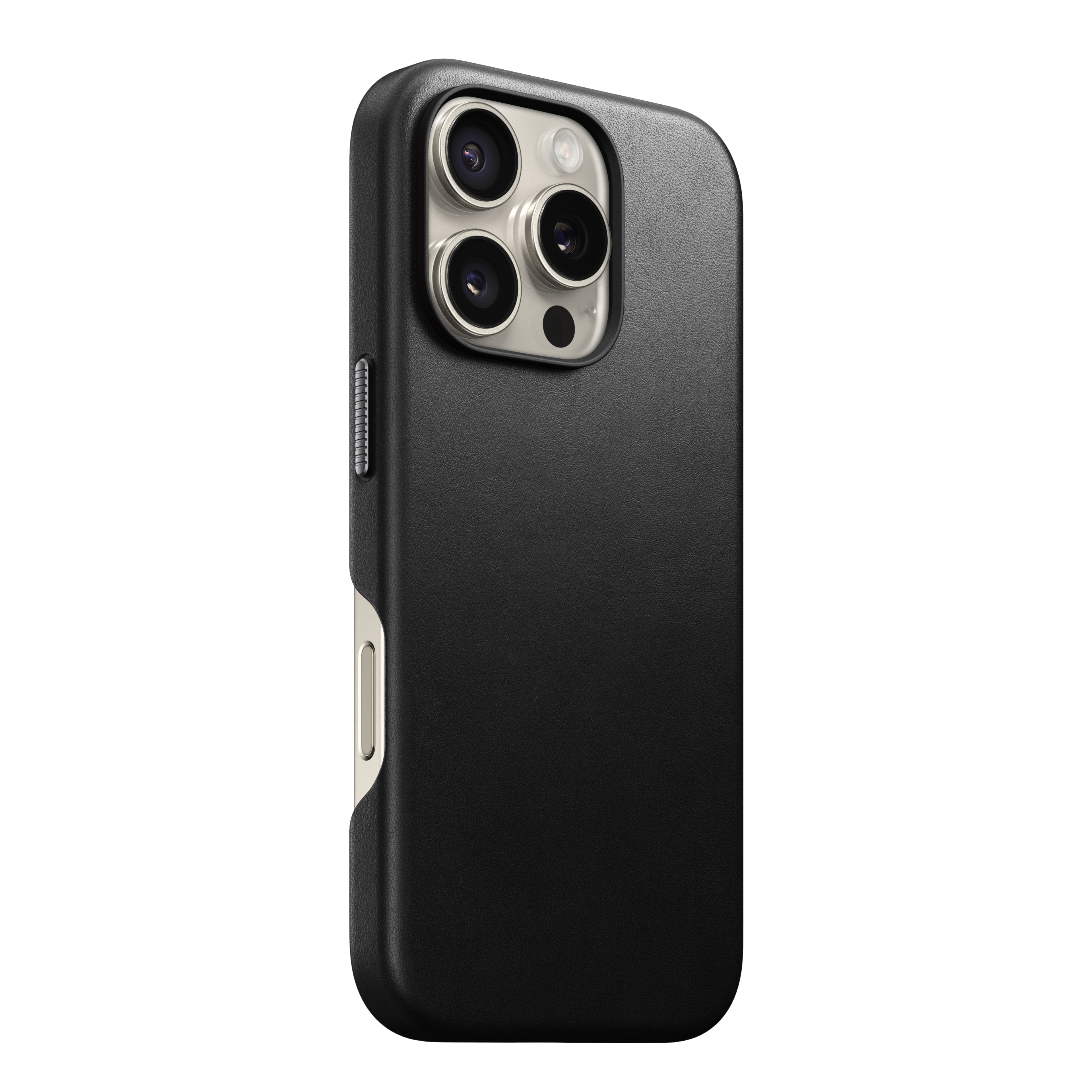 Coque en cuir Modern Leather pour iPhone 16 Pro