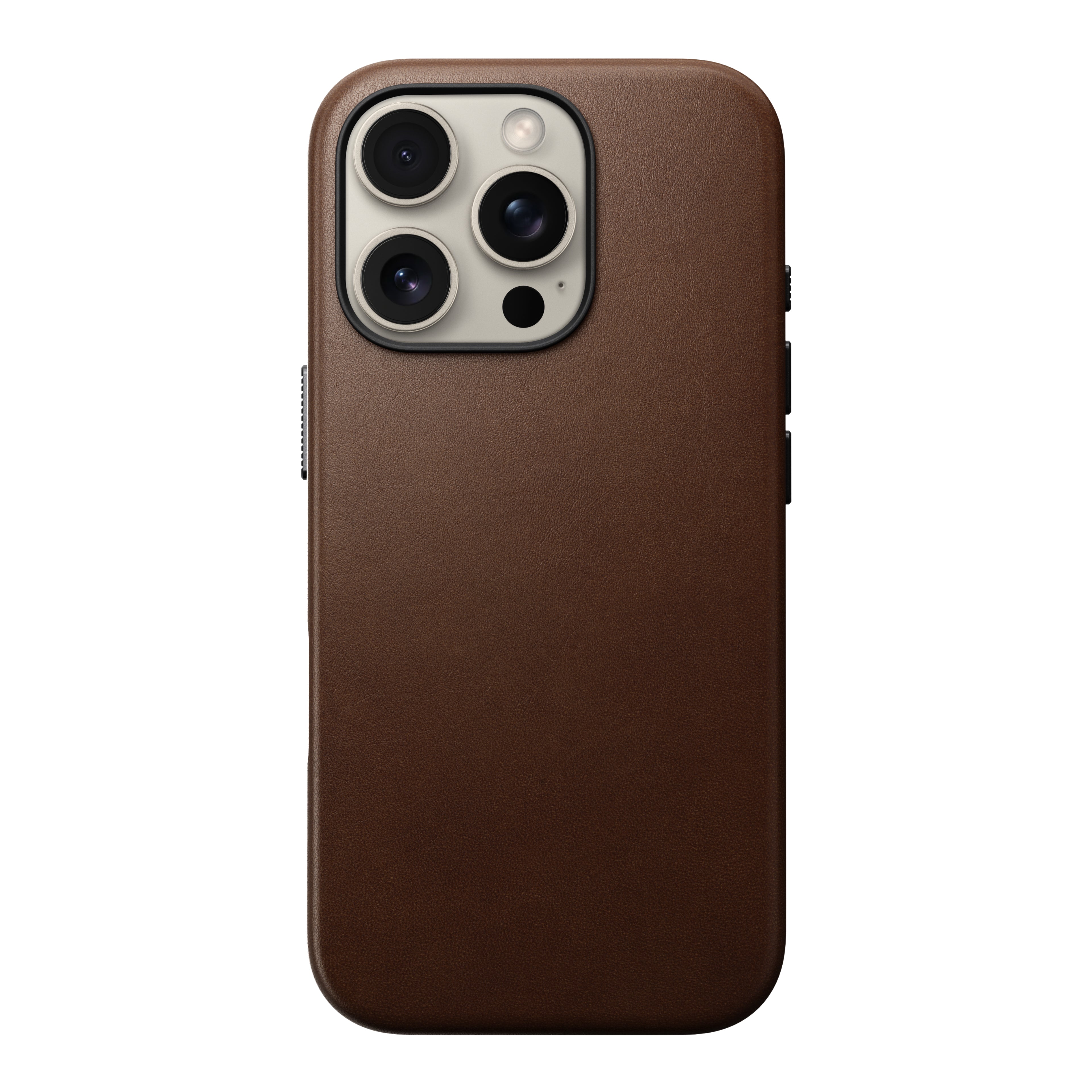 Coque en cuir Modern Leather pour iPhone 16 Pro