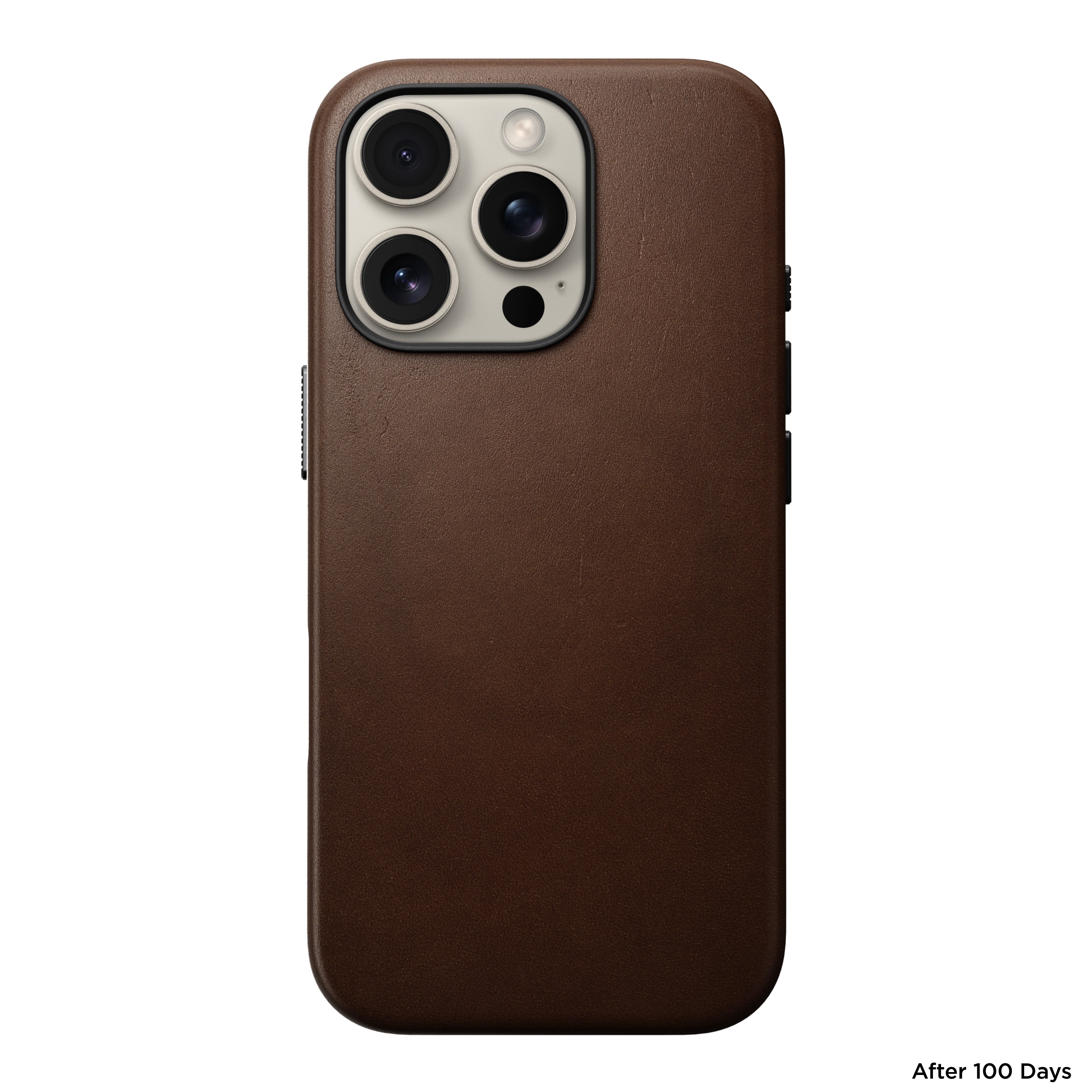 Coque en cuir Modern Leather pour iPhone 16 Pro