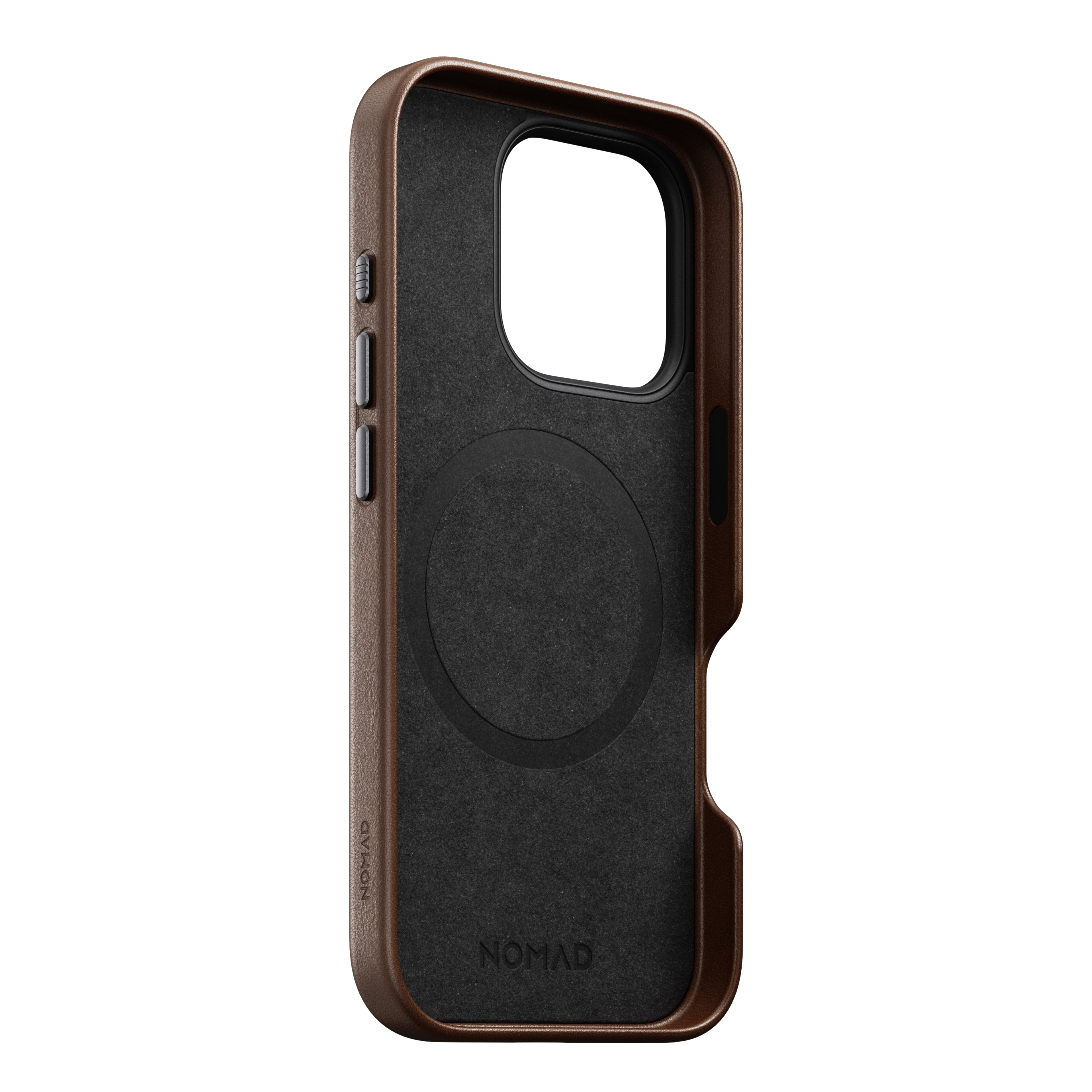 Coque en cuir Modern Leather pour iPhone 16 Pro