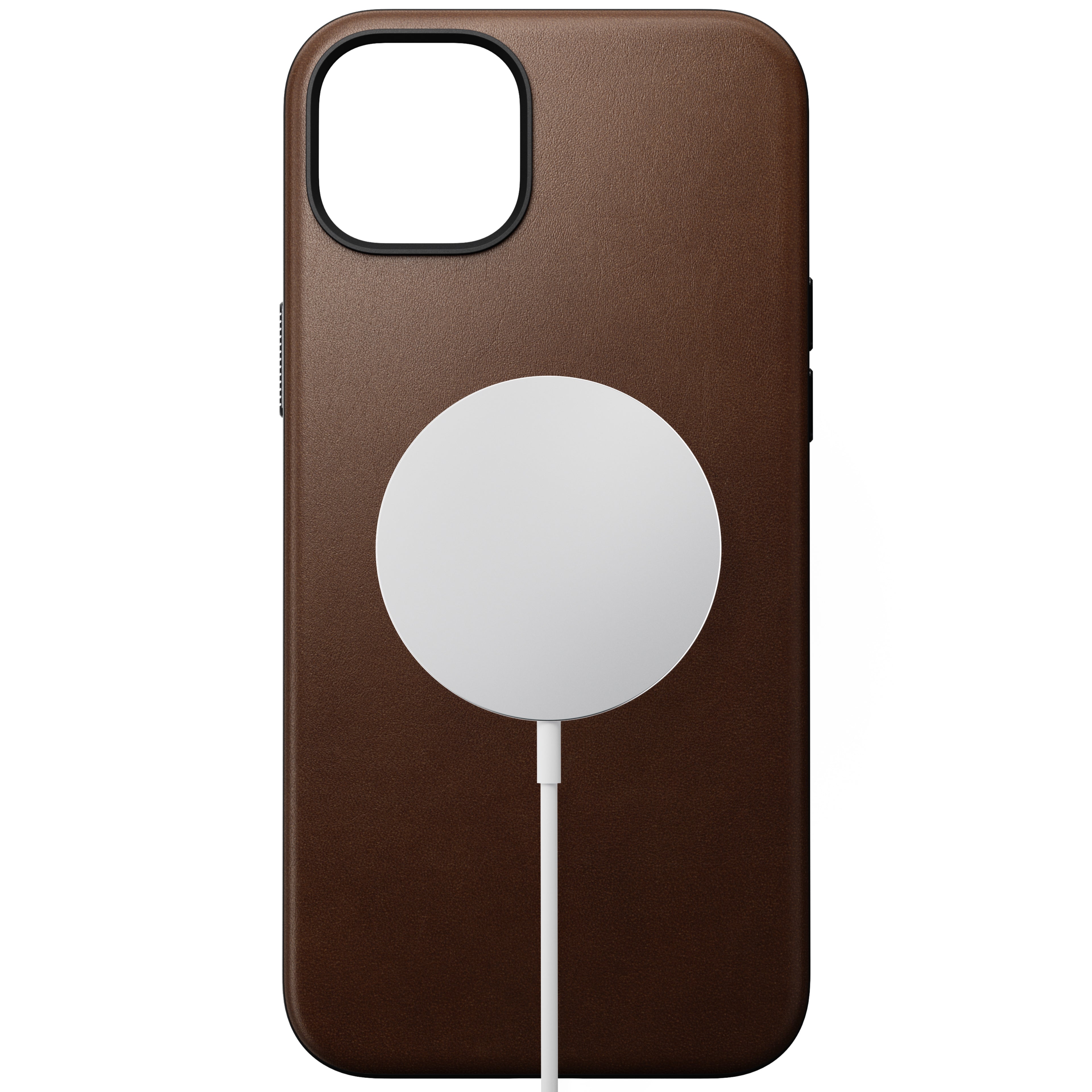 Coque en cuir Modern Leather pour iPhone 15 Plus