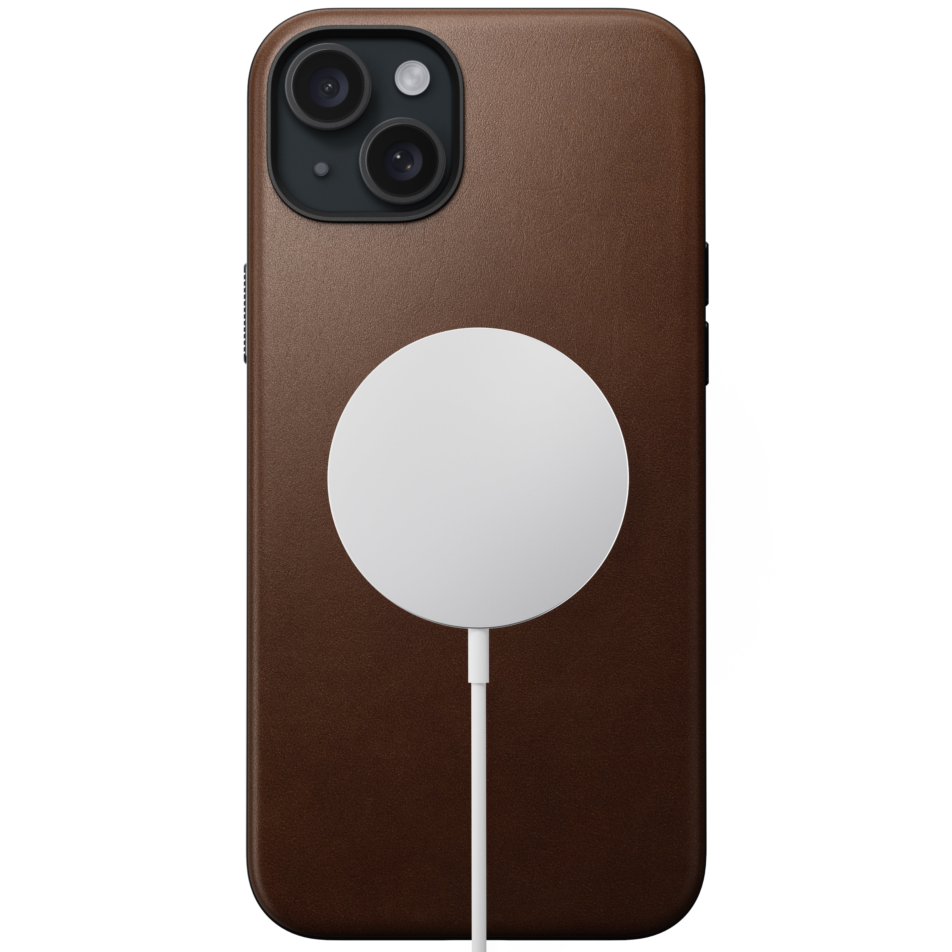Coque en cuir Modern Leather pour iPhone 15 Plus