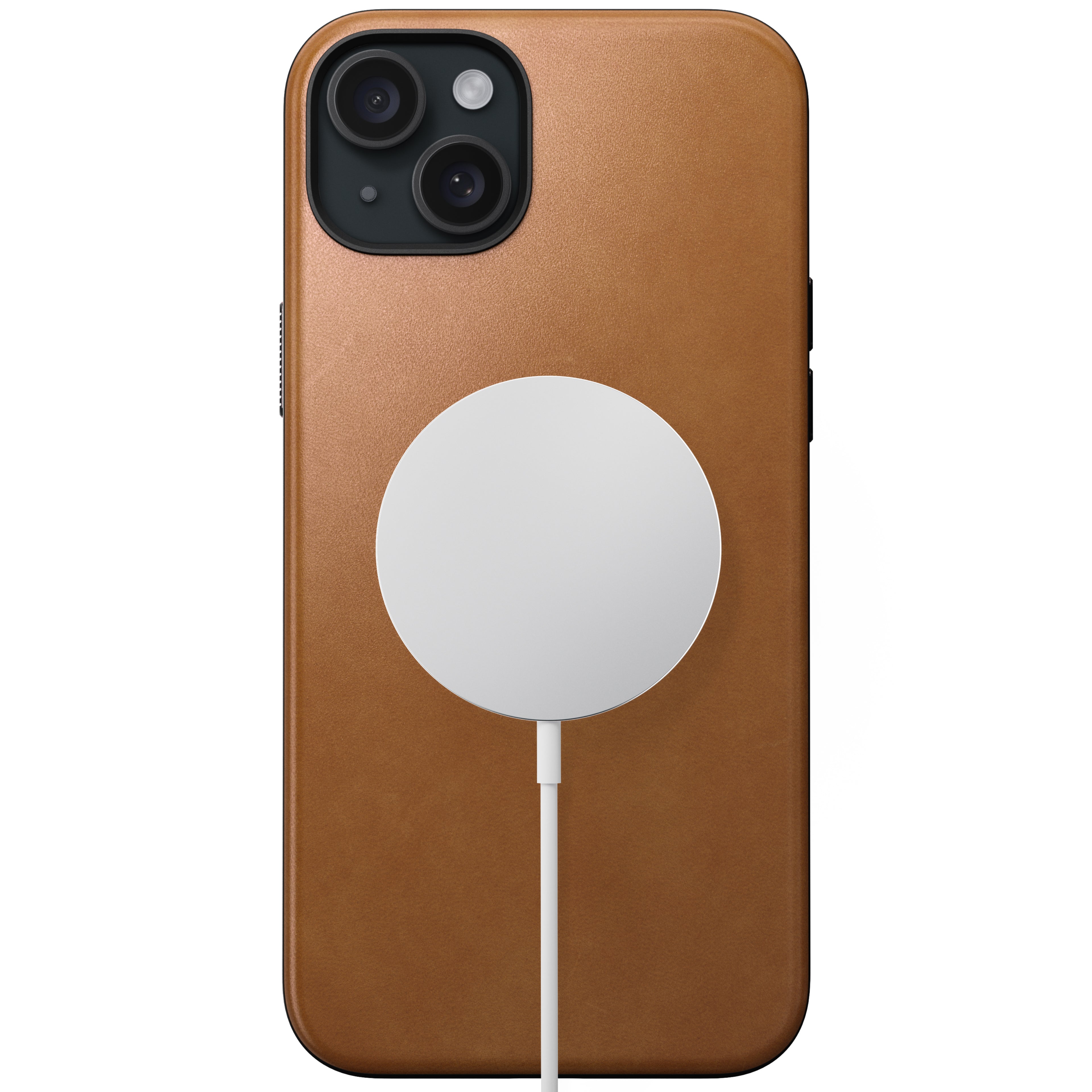 Coque en cuir Modern Leather pour iPhone 15 Plus