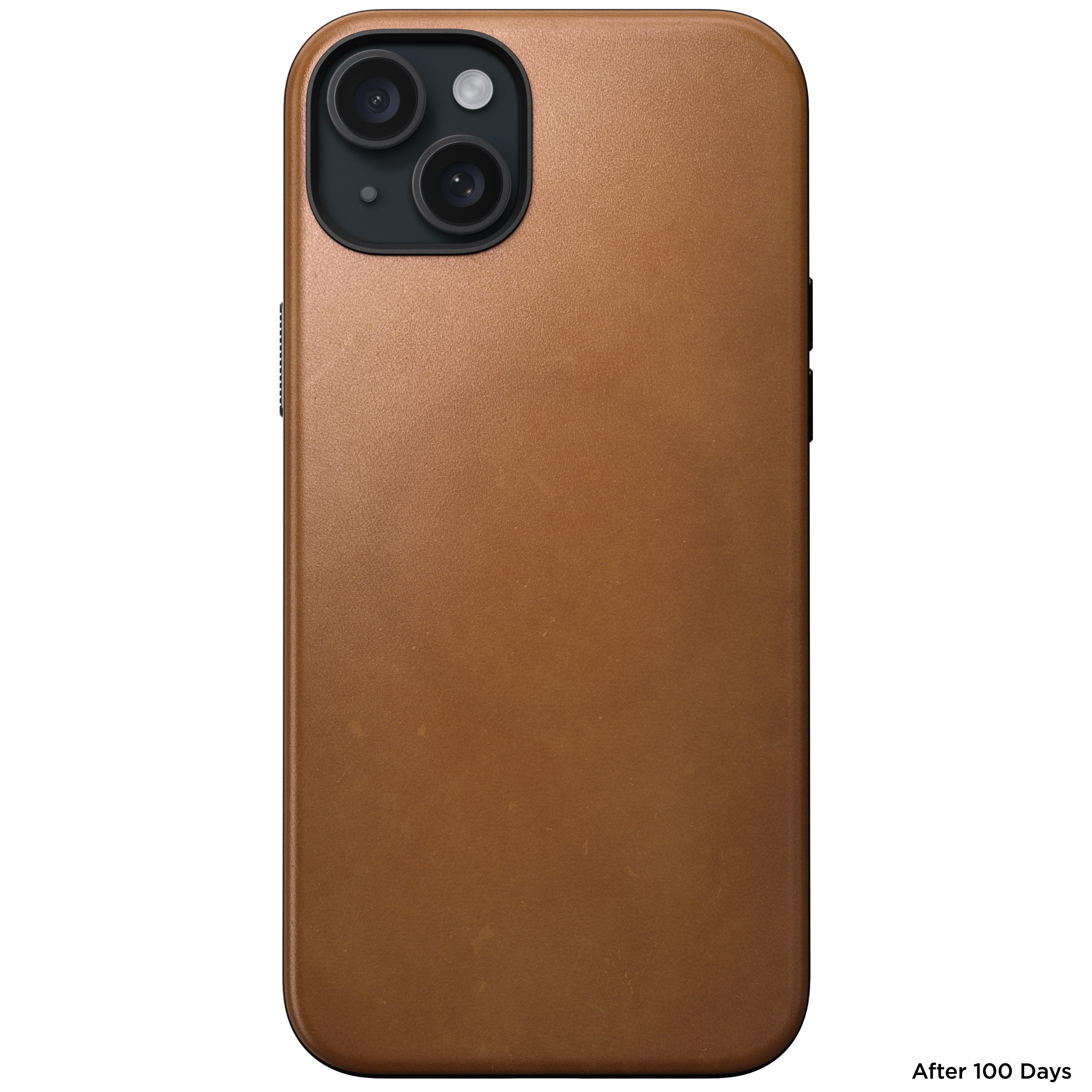 Coque en cuir Modern Leather pour iPhone 15 Plus