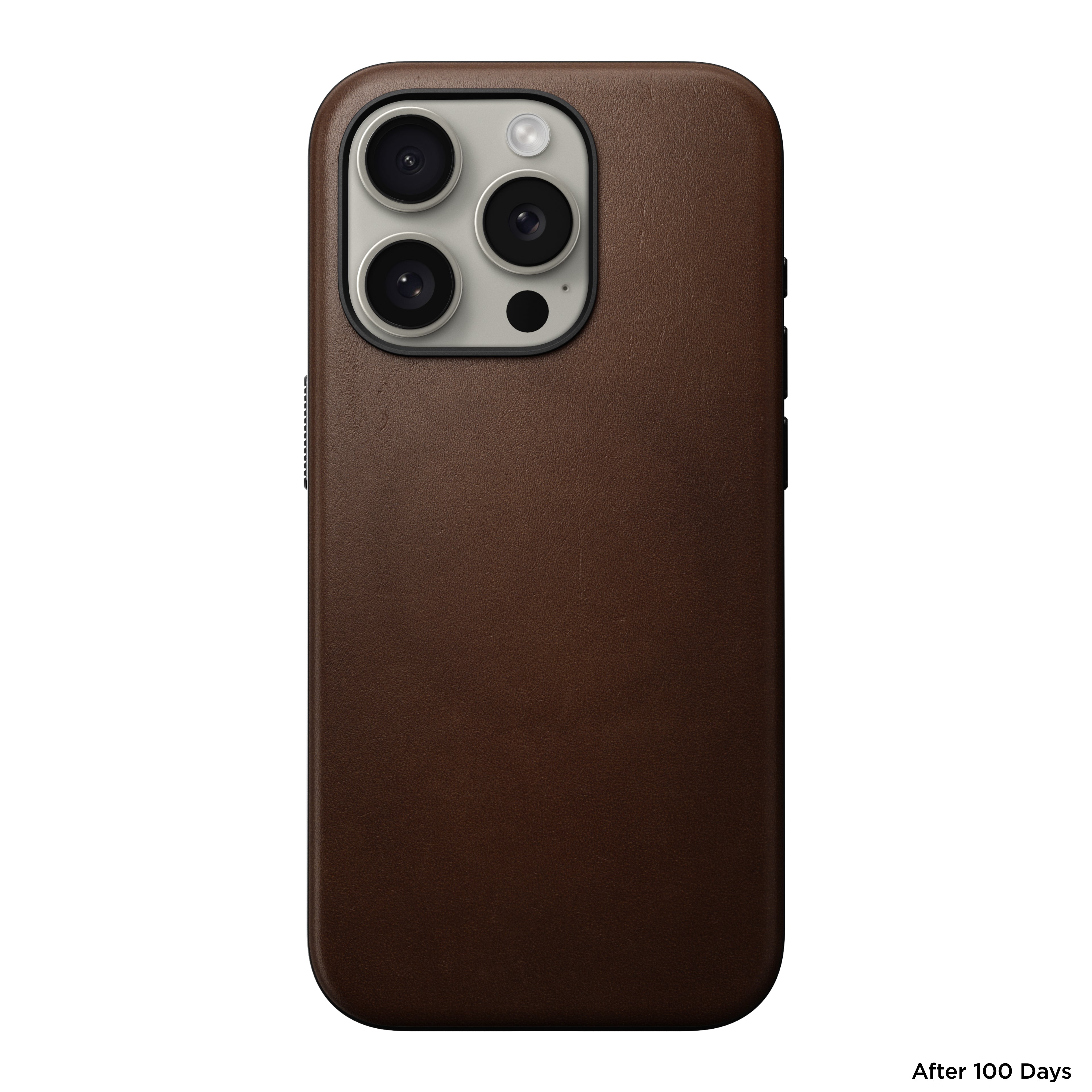 Coque en cuir Modern Leather pour iPhone 15 Pro