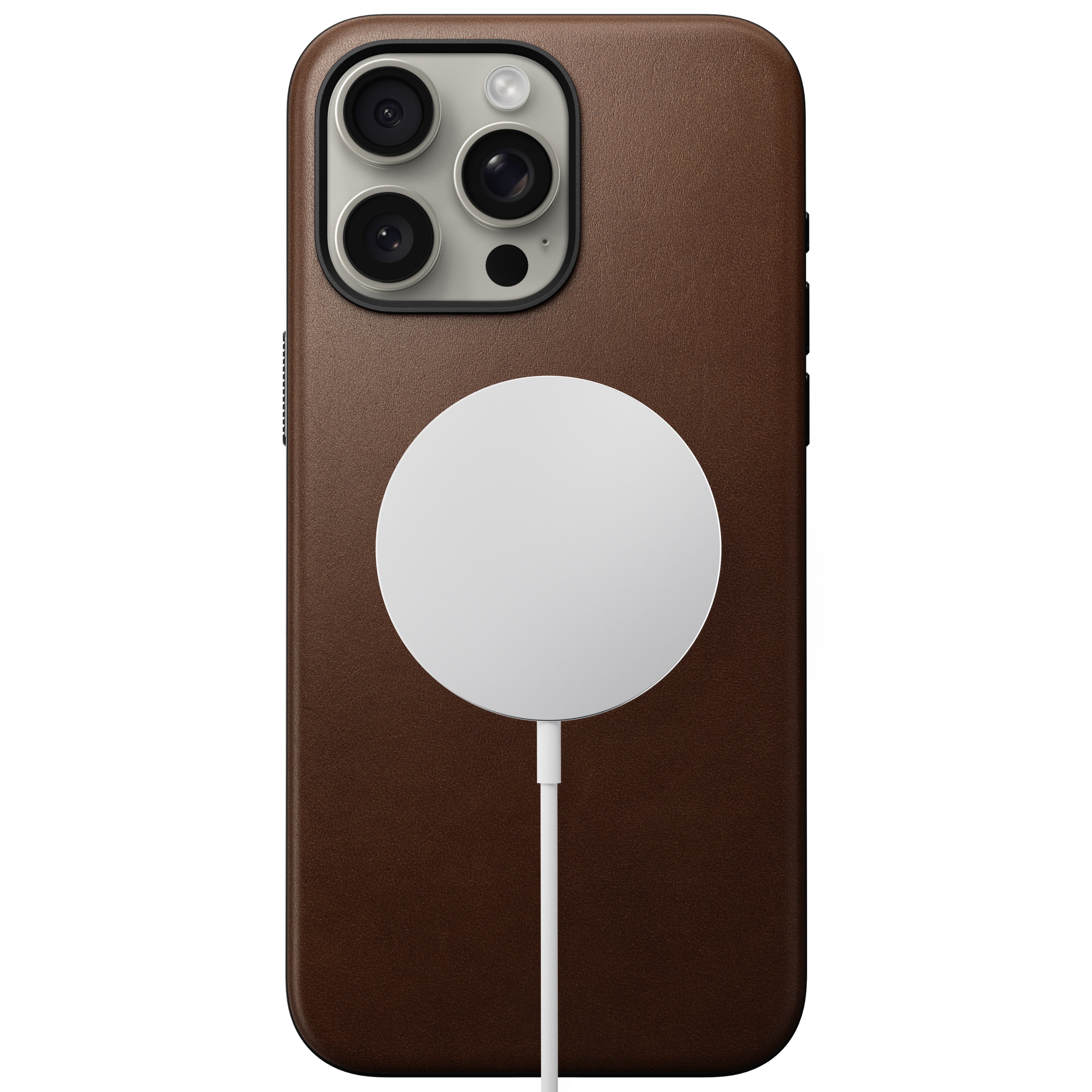 Coque en cuir Modern Leather pour iPhone 15 Pro Max