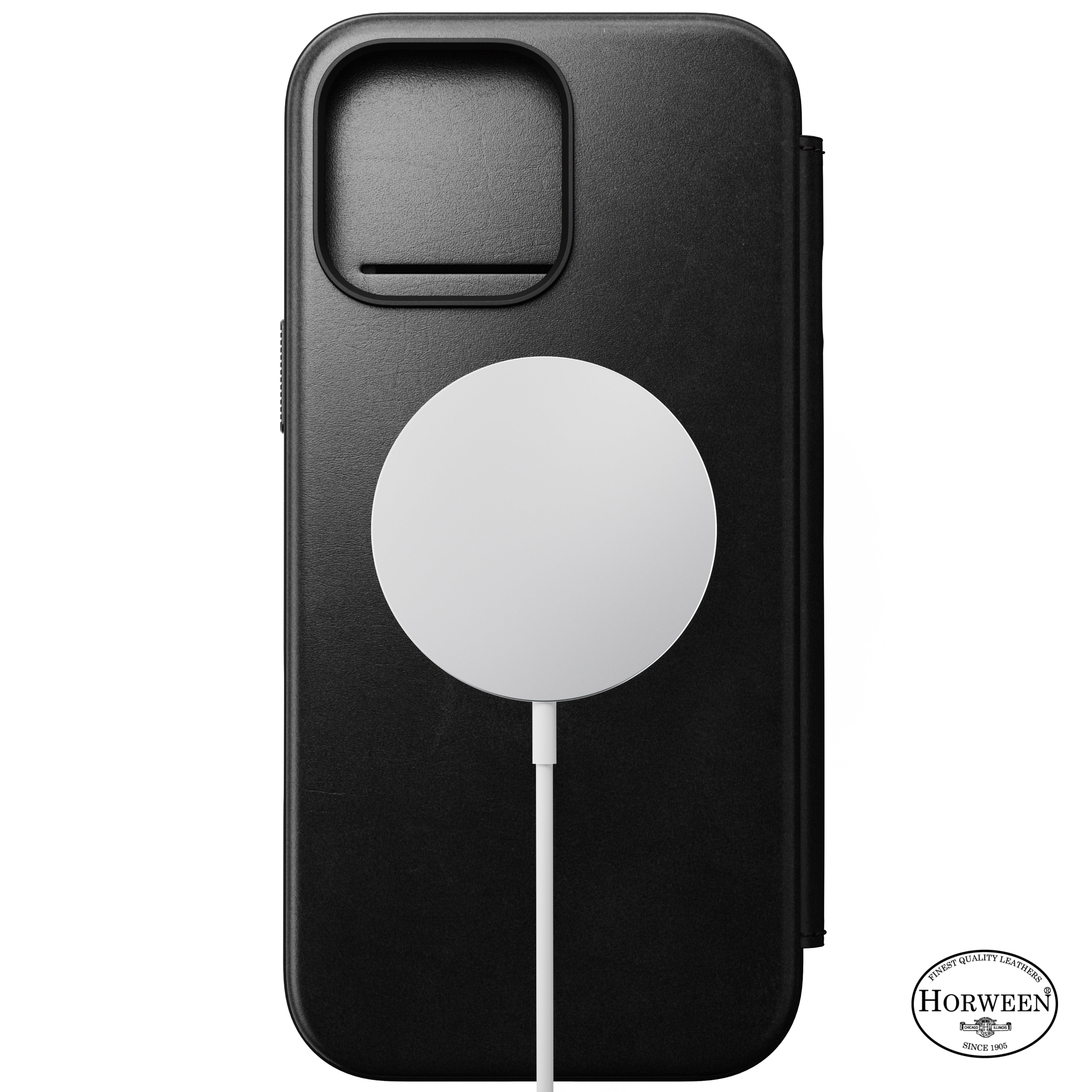 Folio en cuir Modern Leather ( Horween ) Folio pour iPhone 16 Pro Max