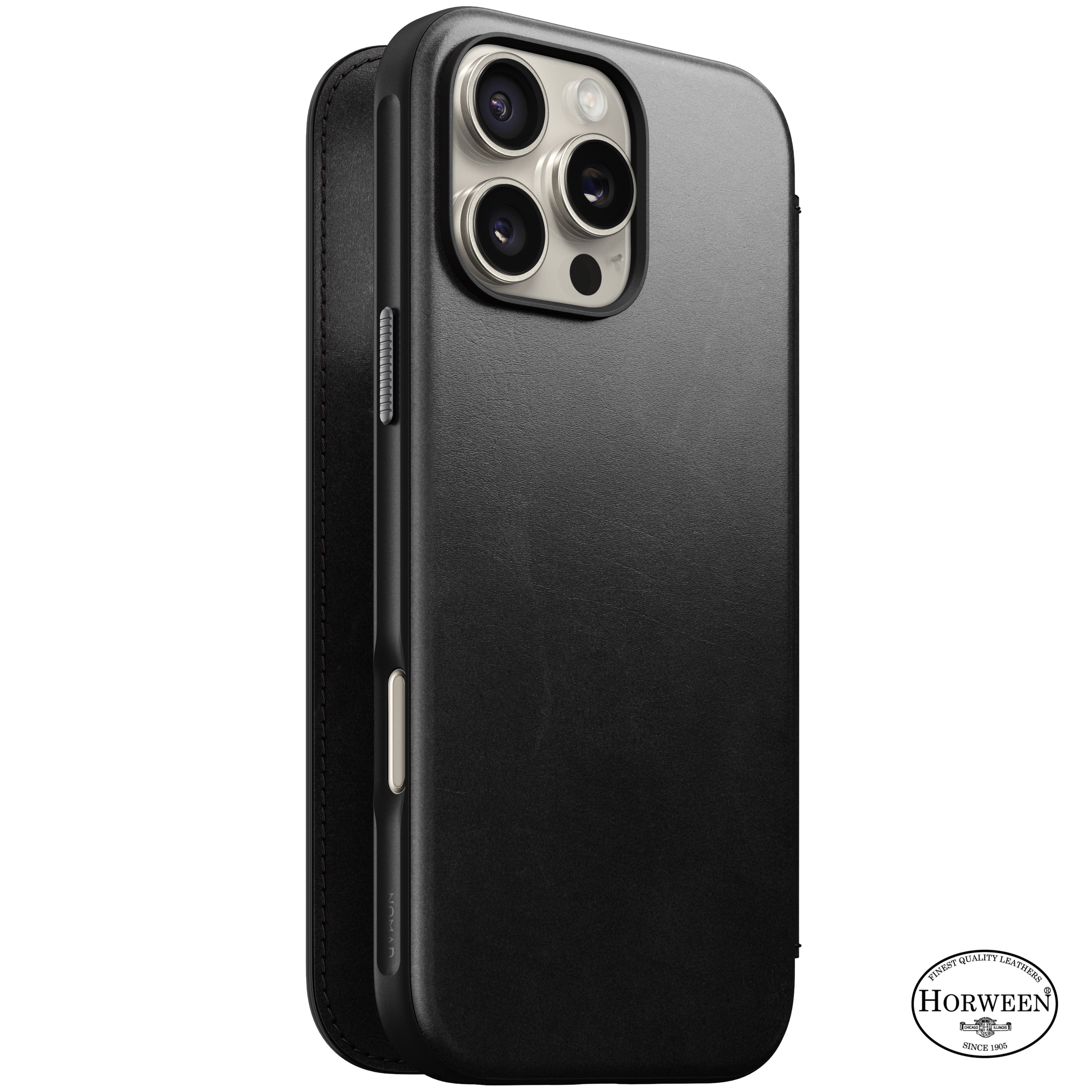 Folio en cuir Modern Leather ( Horween ) Folio pour iPhone 16 Pro Max