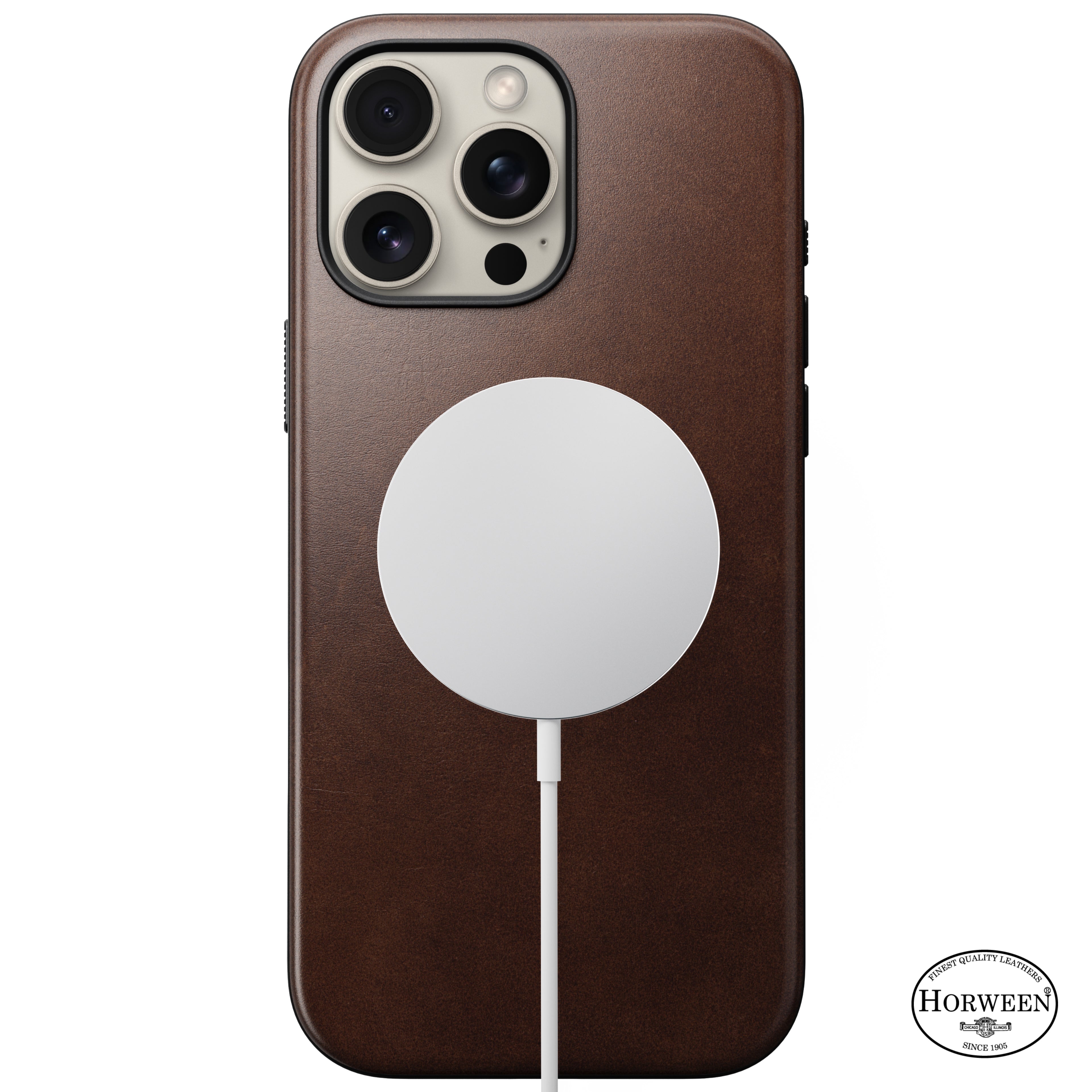 Coque en cuir Modern Leather ( Horween ) pour iPhone 16 Pro Max
