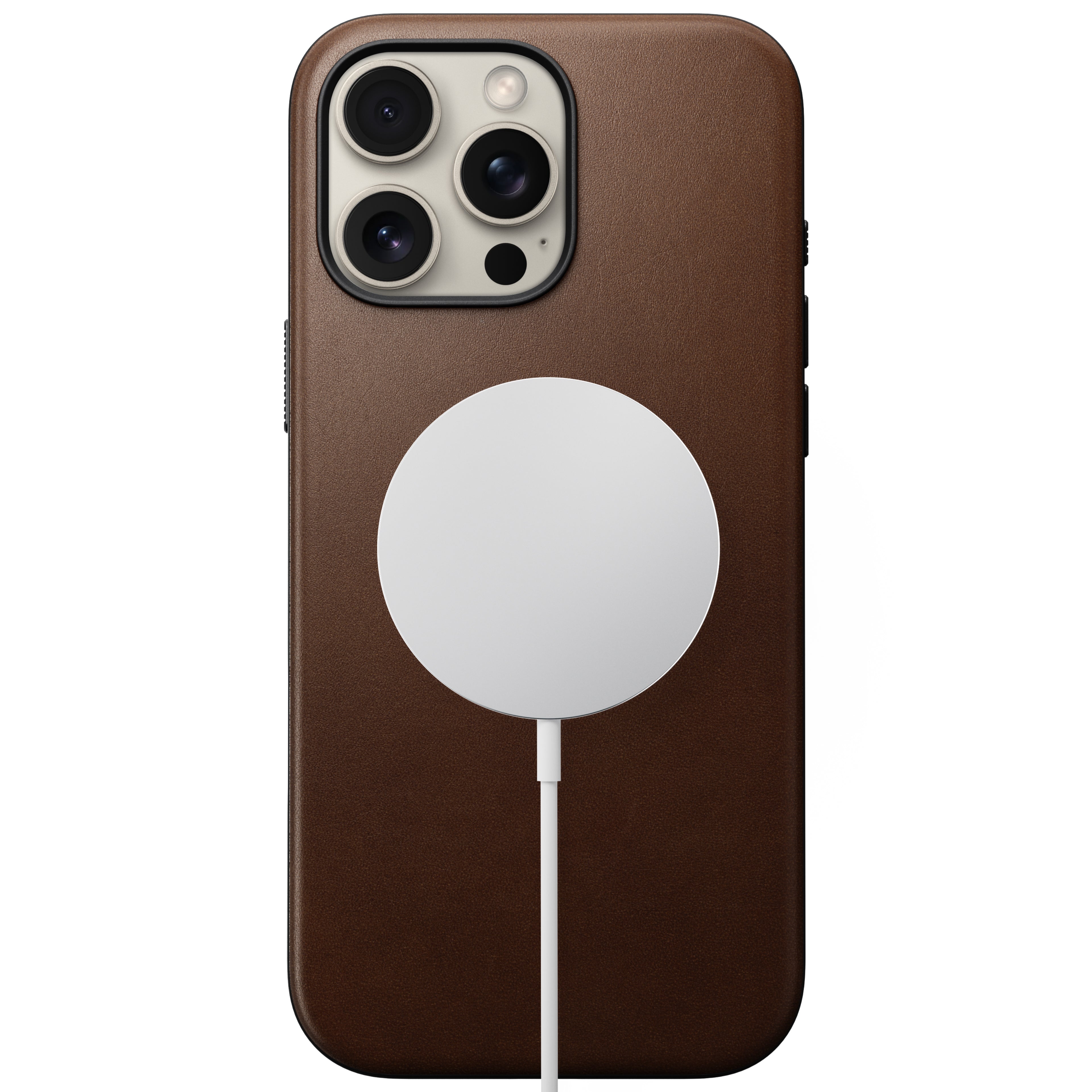 Coque en cuir Modern Leather pour iPhone 16 Pro Max