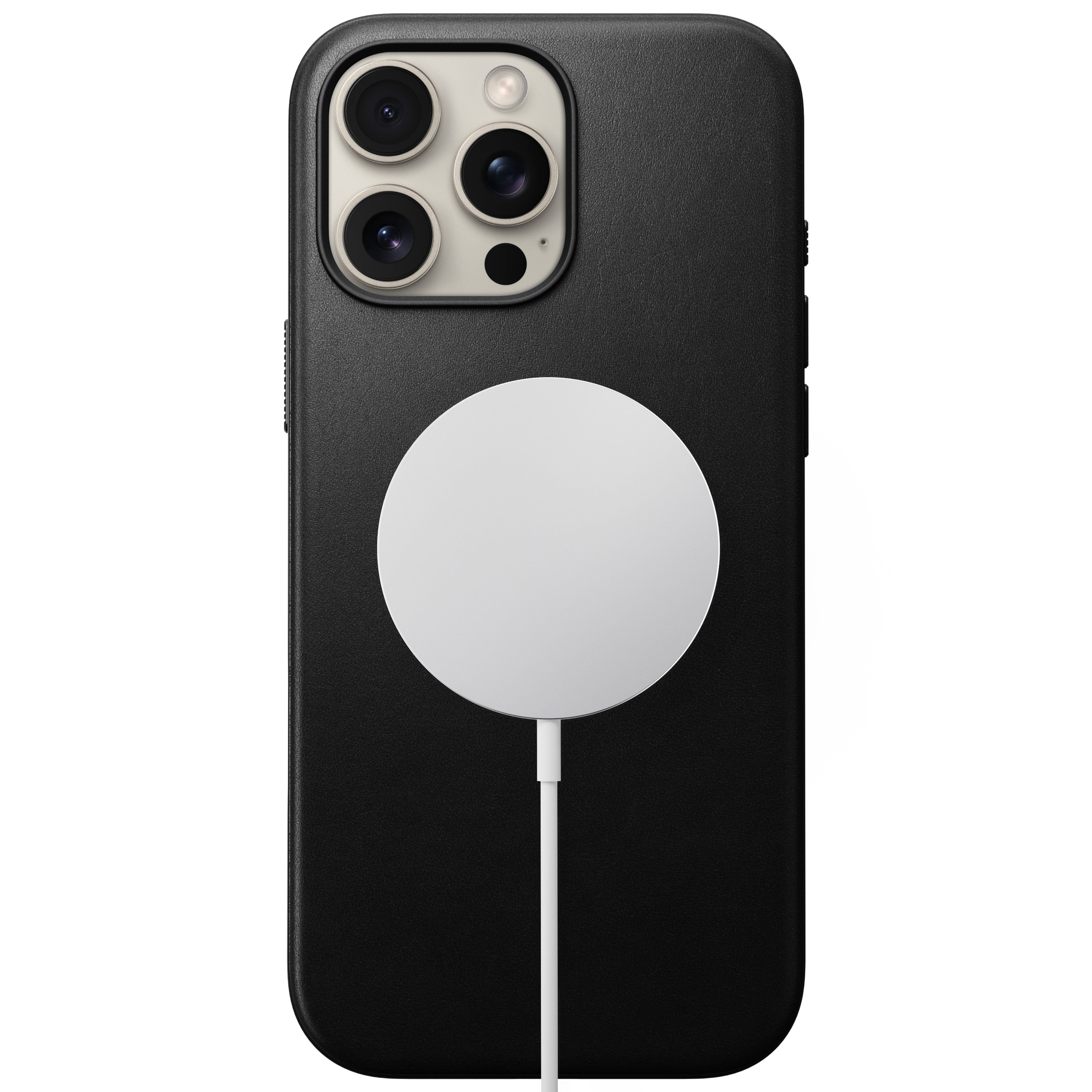 Coque en cuir Modern Leather pour iPhone 16 Pro Max
