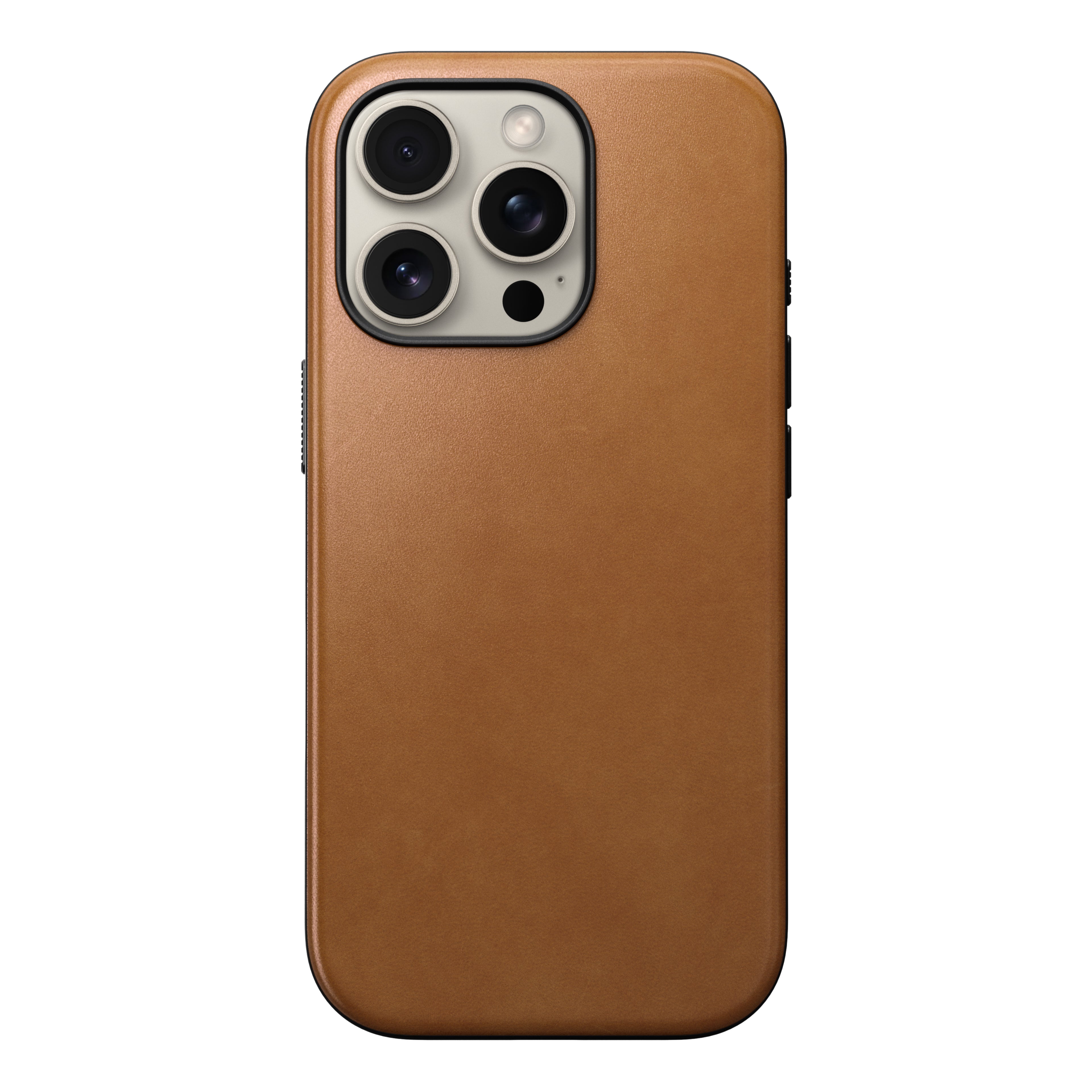 Coque en cuir Modern Leather pour iPhone 16 Pro