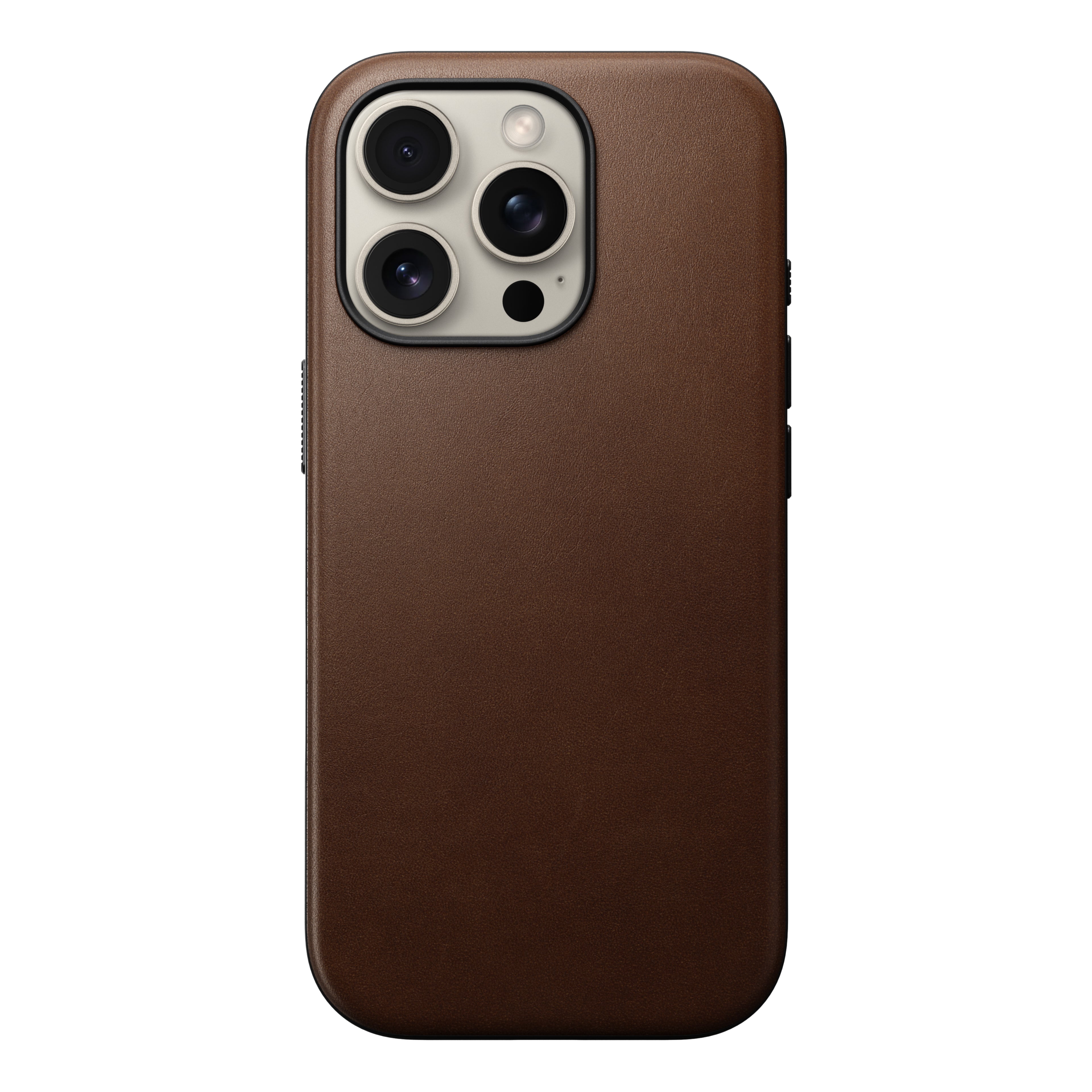 Coque en cuir Modern Leather pour iPhone 16 Pro