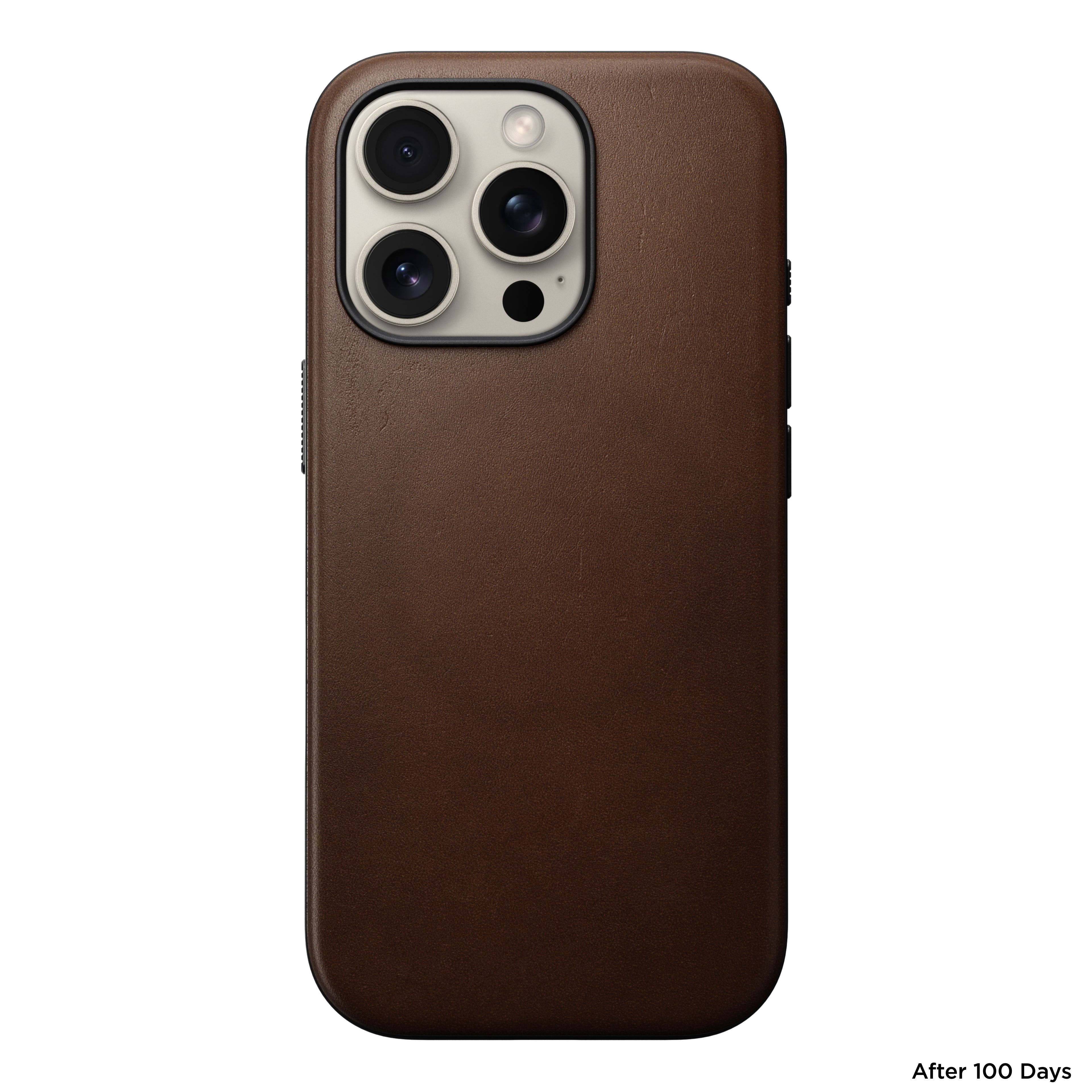 Coque en cuir Modern Leather pour iPhone 16 Pro