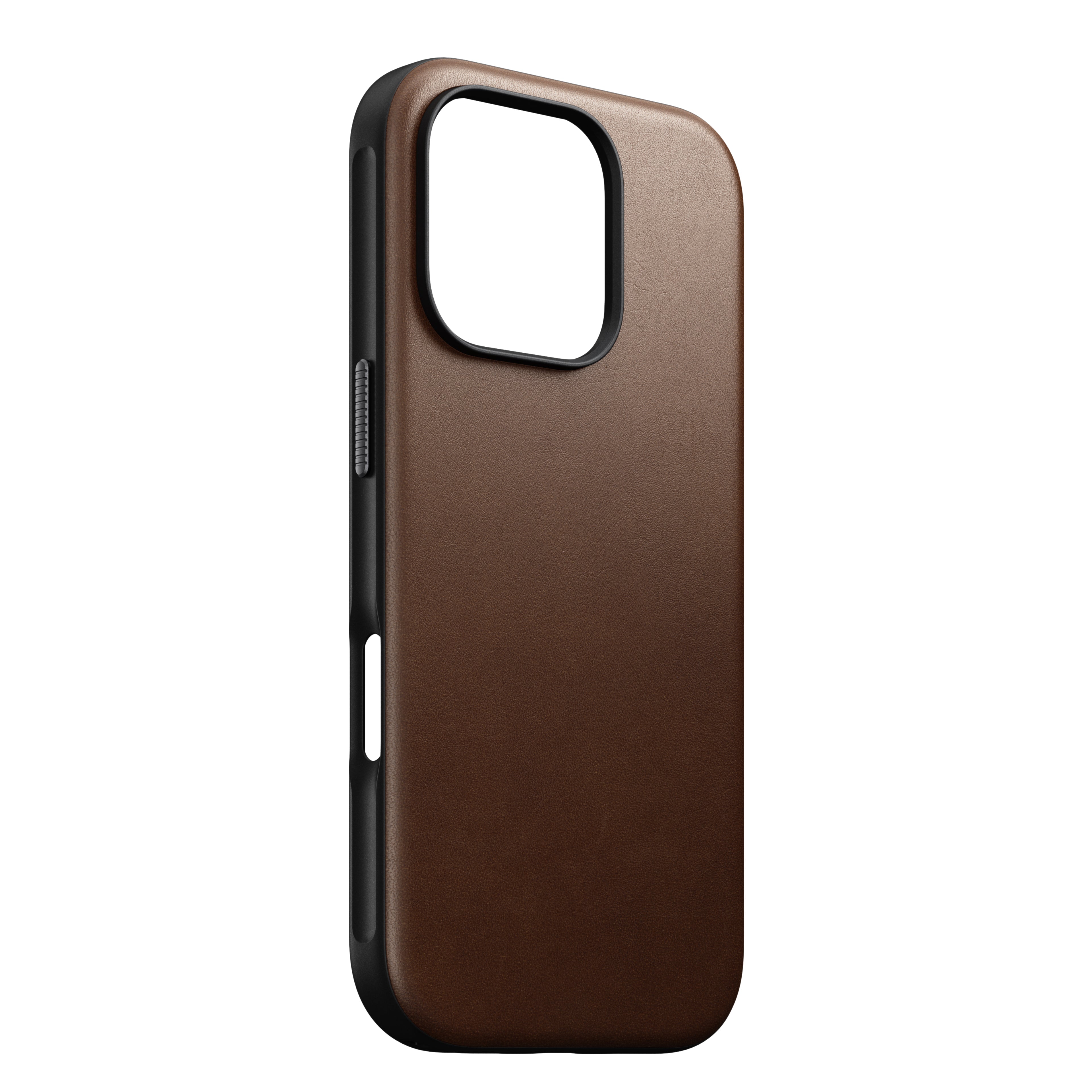 Coque en cuir Modern Leather pour iPhone 16 Pro