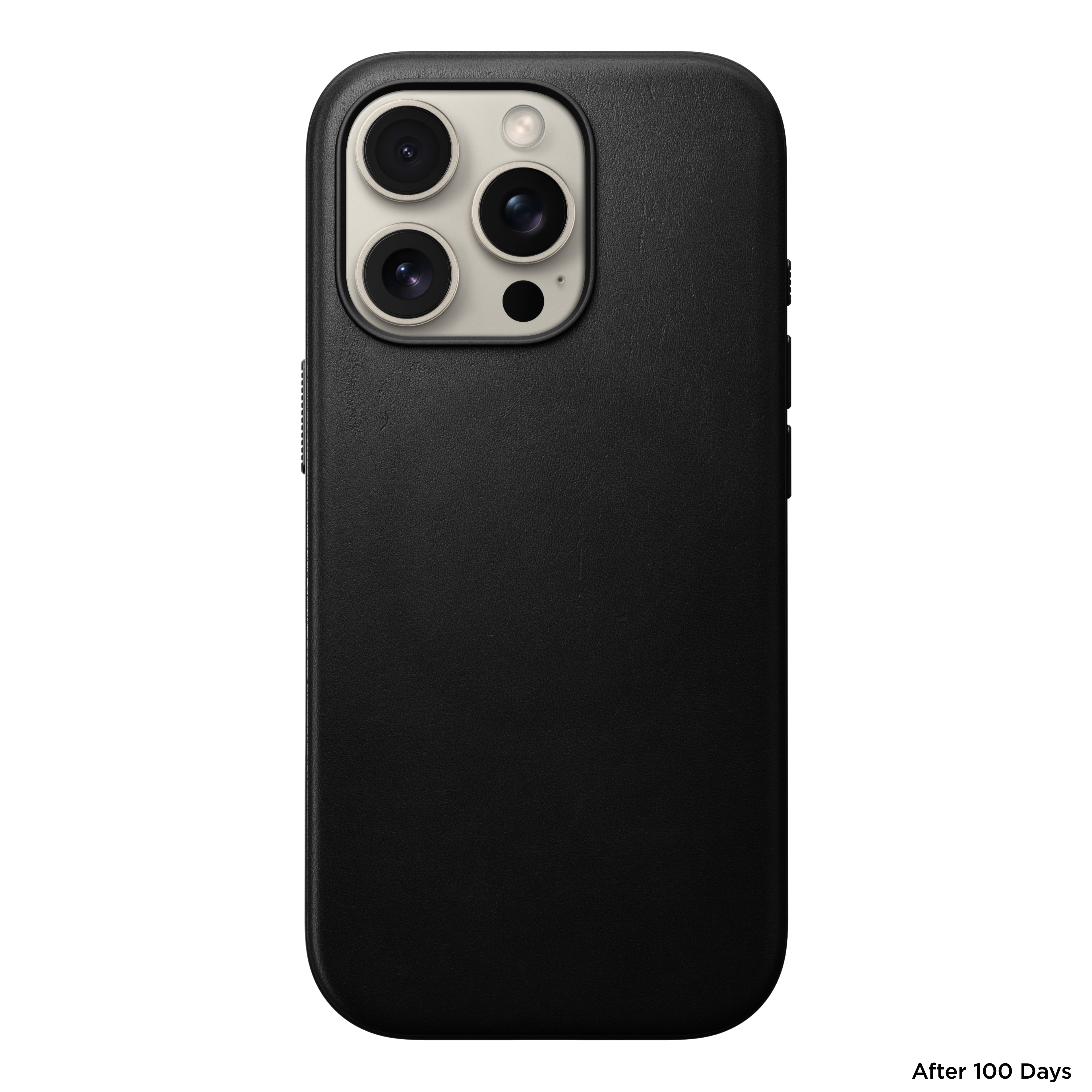 Coque en cuir Modern Leather pour iPhone 16 Pro