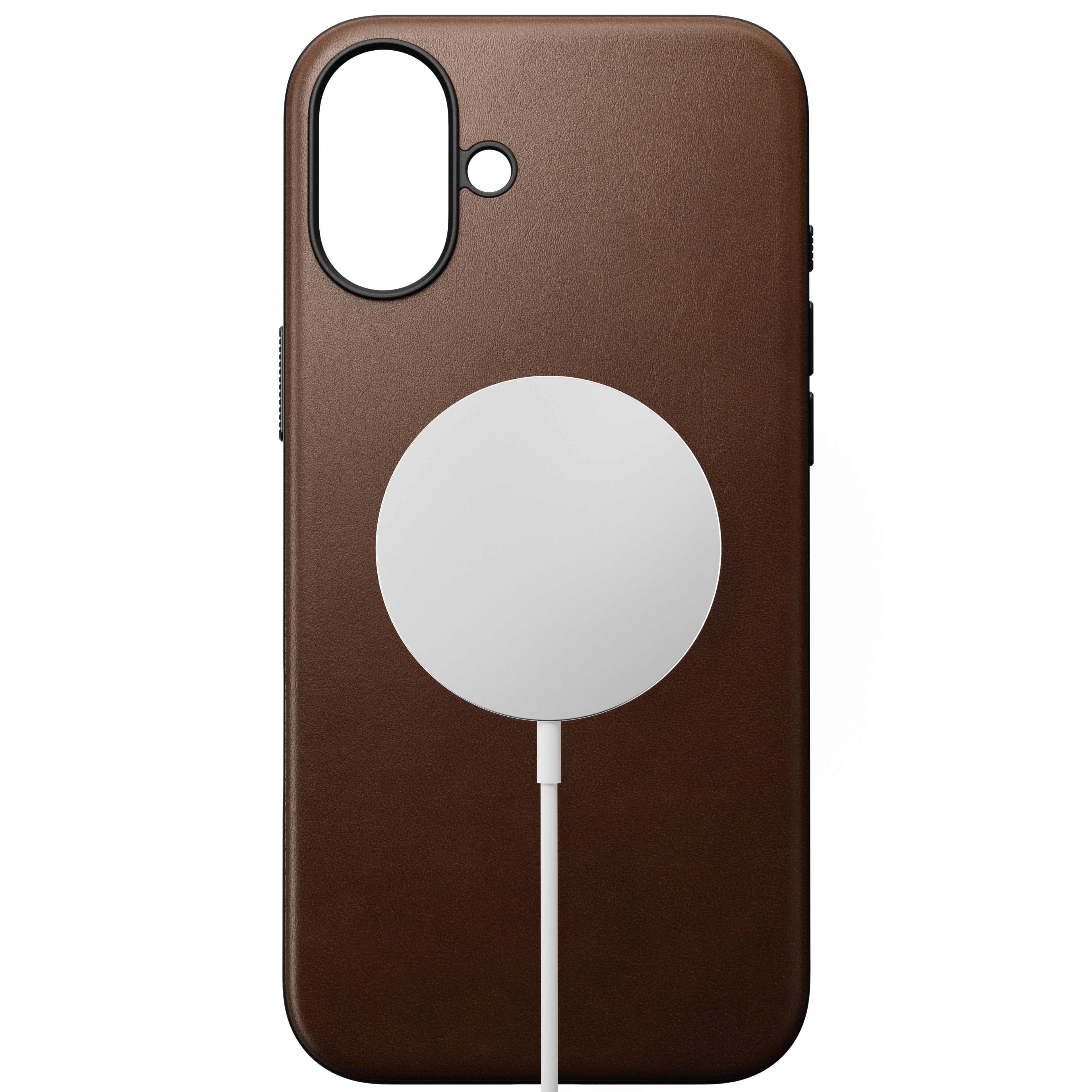 Coque en cuir Modern Leather pour iPhone 16 Plus
