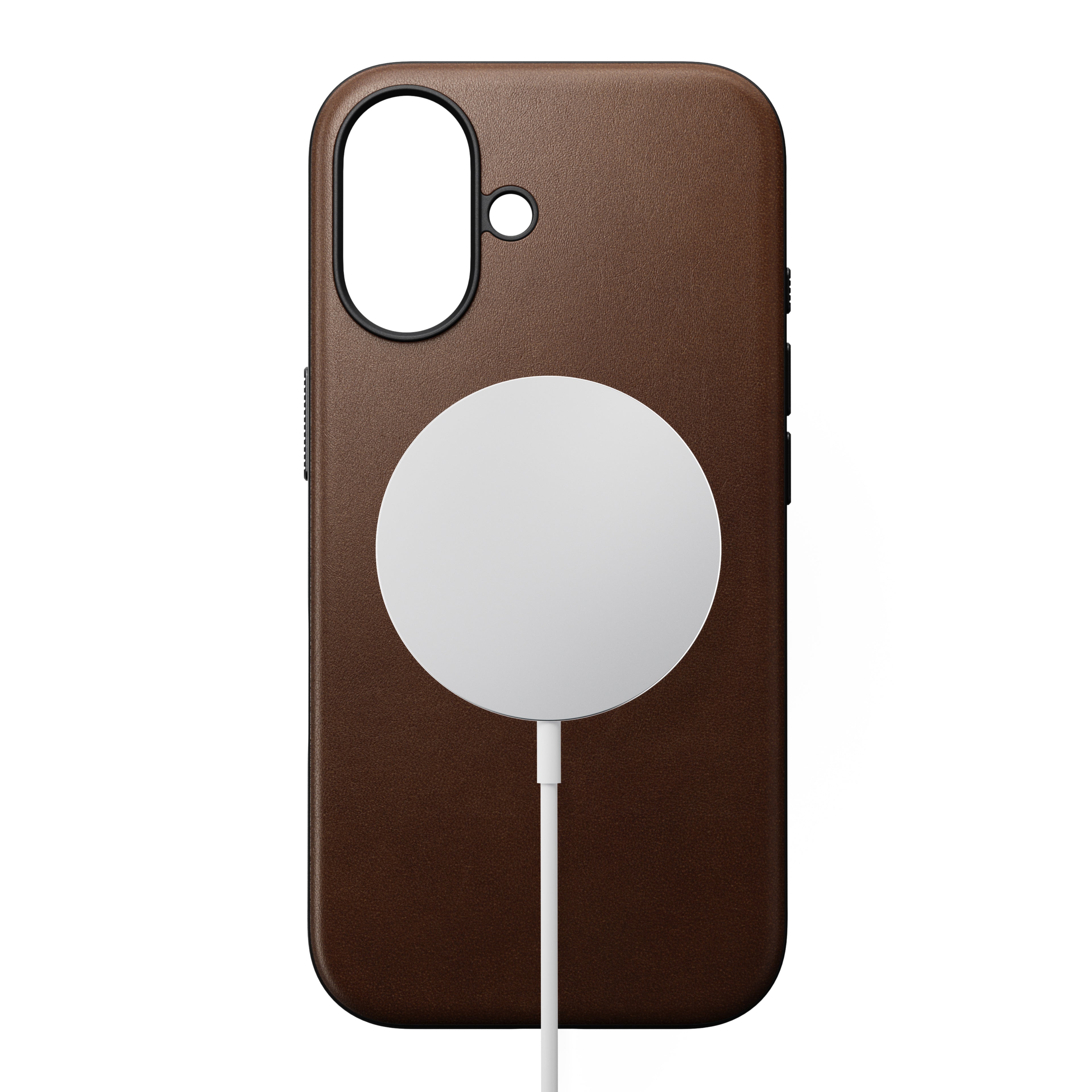 Coque en cuir Modern Leather pour iPhone 16