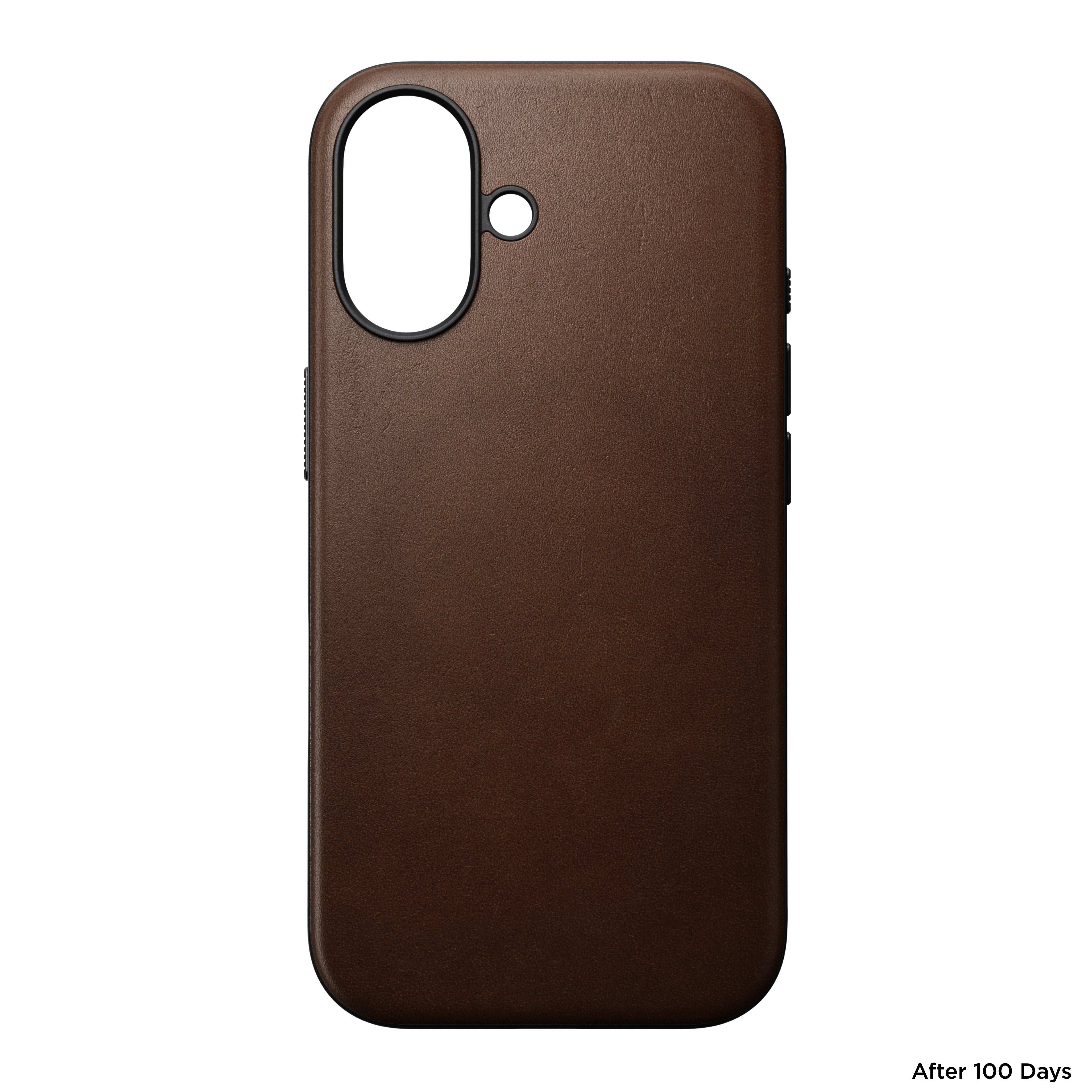 Coque en cuir Modern Leather pour iPhone 16