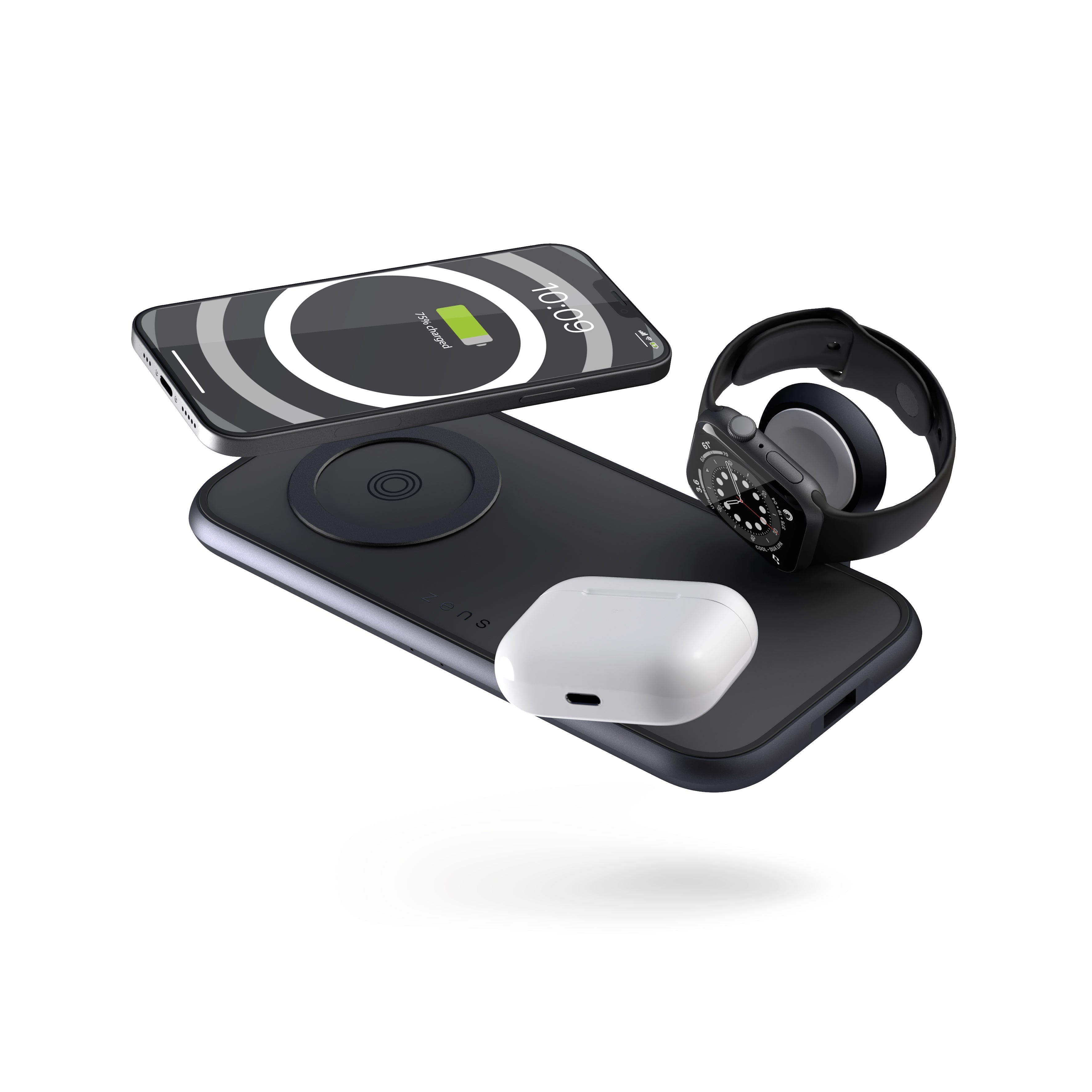Chargeur sans fil magnétique 4-en-1 (incl. clé USB