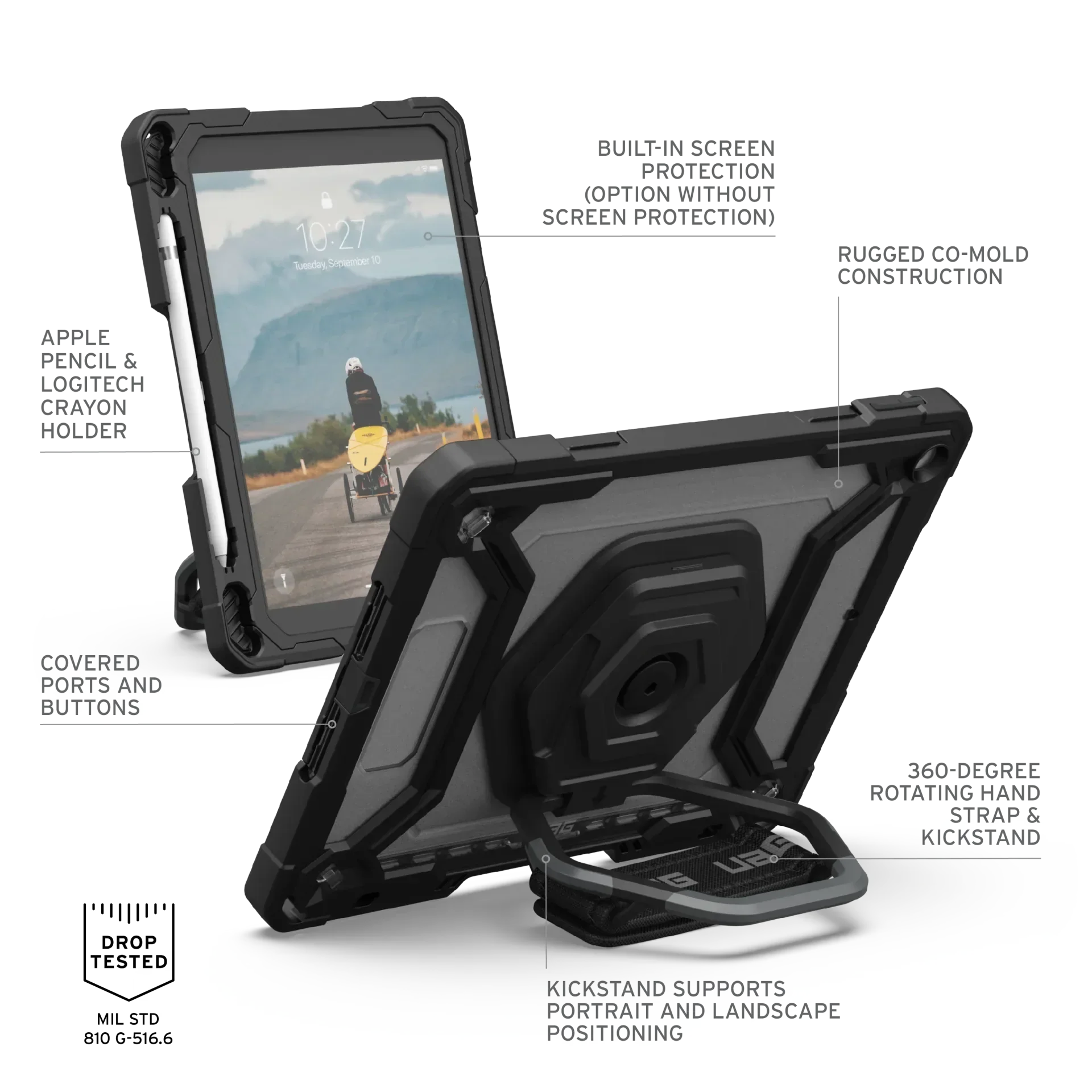 Étui pour iPad (9ᵉ génération) avec béquille