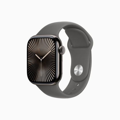 Apple Watch Series 10 - Titane - GPS + Cellular - Bracelet Sport