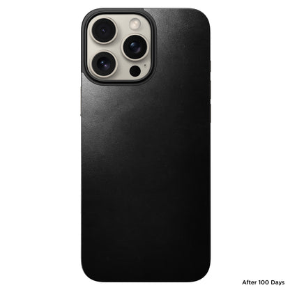Peau en cuir Magnetic Leather ( Horween ) pour iPhone 16 Pro Max