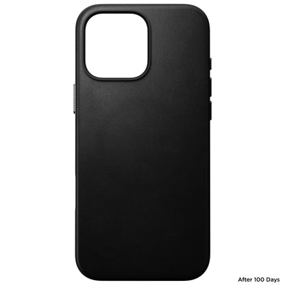 Coque en cuir Modern Leather pour iPhone 16 Pro Max