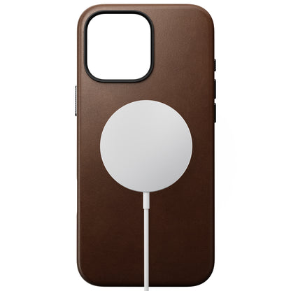 Coque en cuir Modern Leather pour iPhone 16 Pro Max