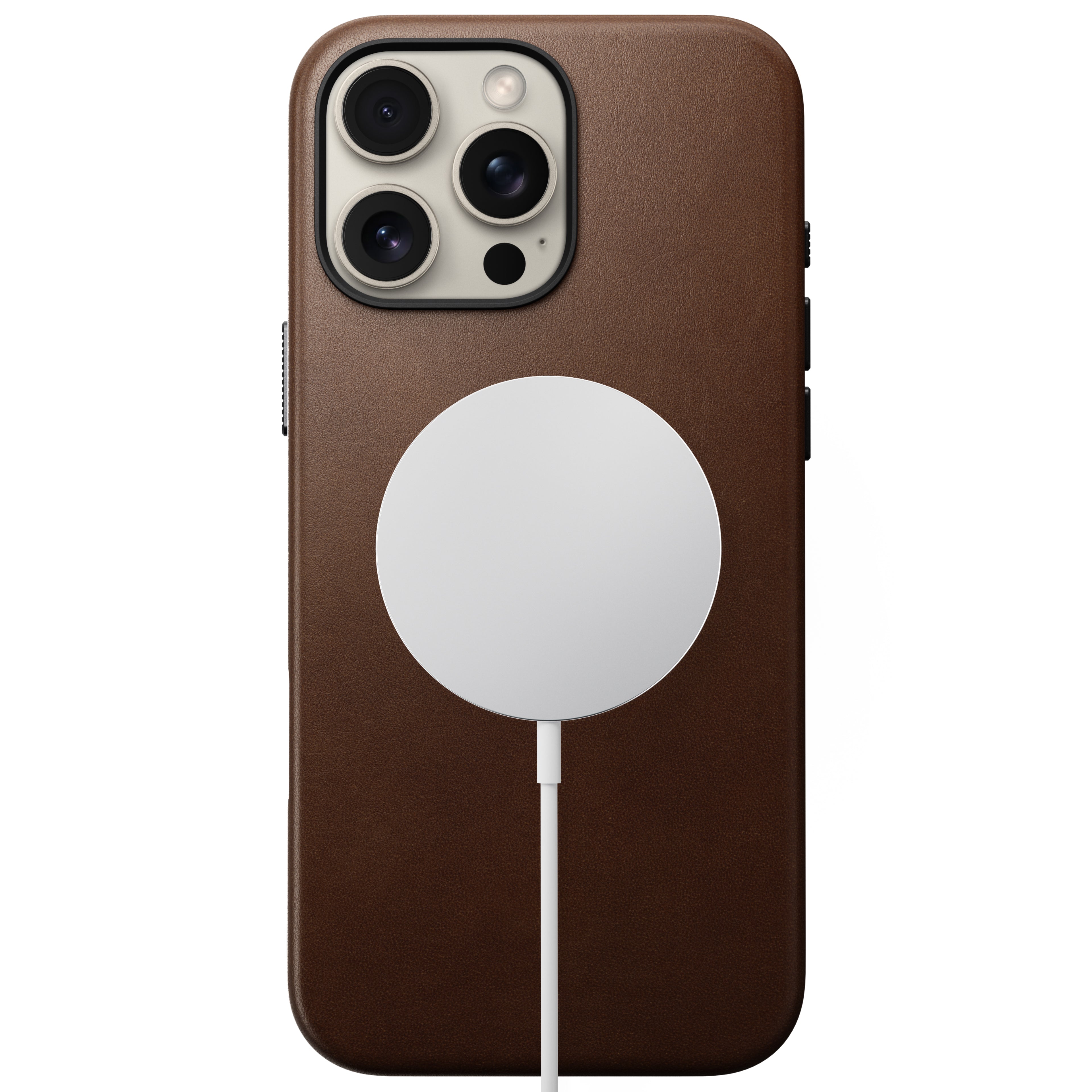 Coque en cuir Modern Leather pour iPhone 16 Pro Max