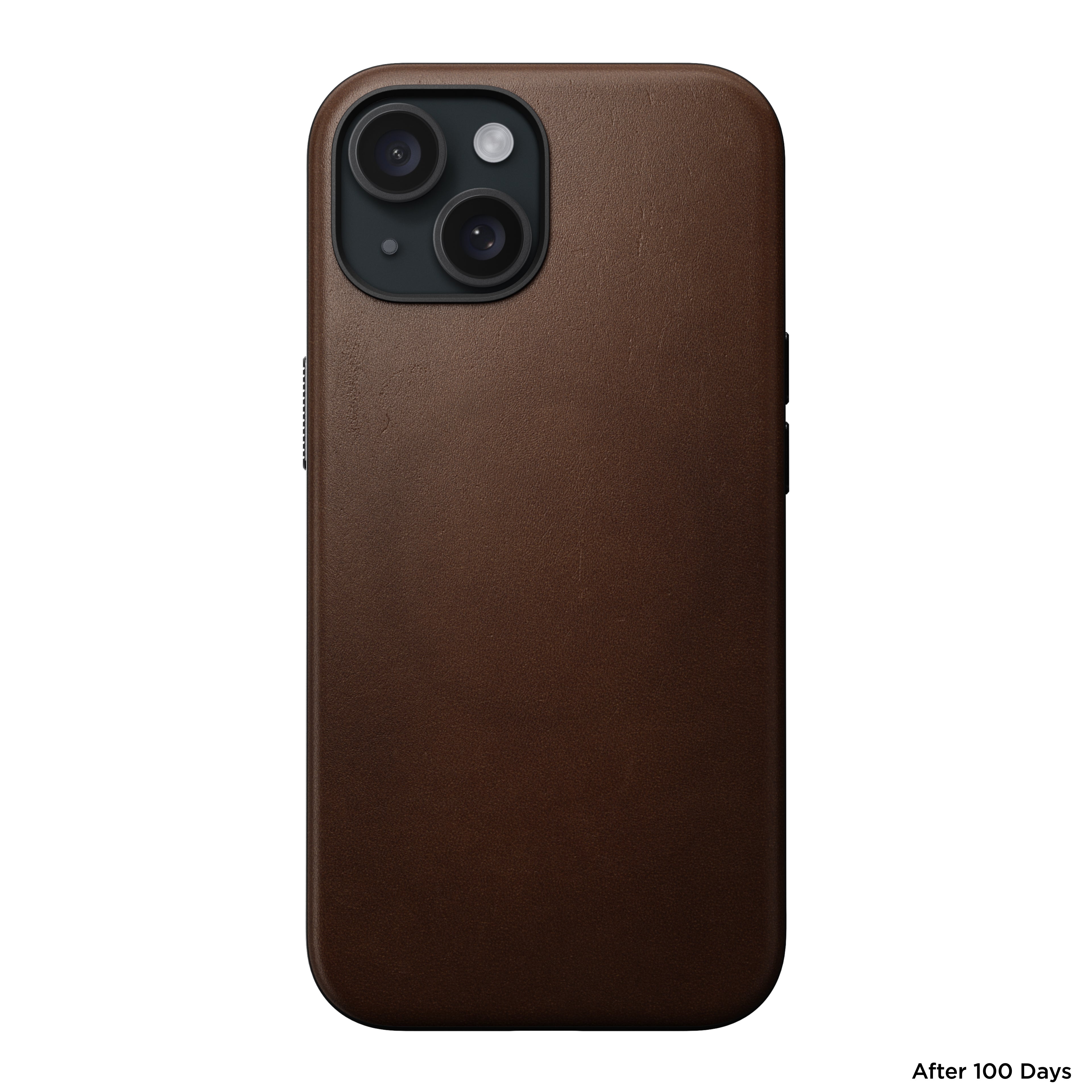 Coque en cuir Modern Leather pour iPhone 15