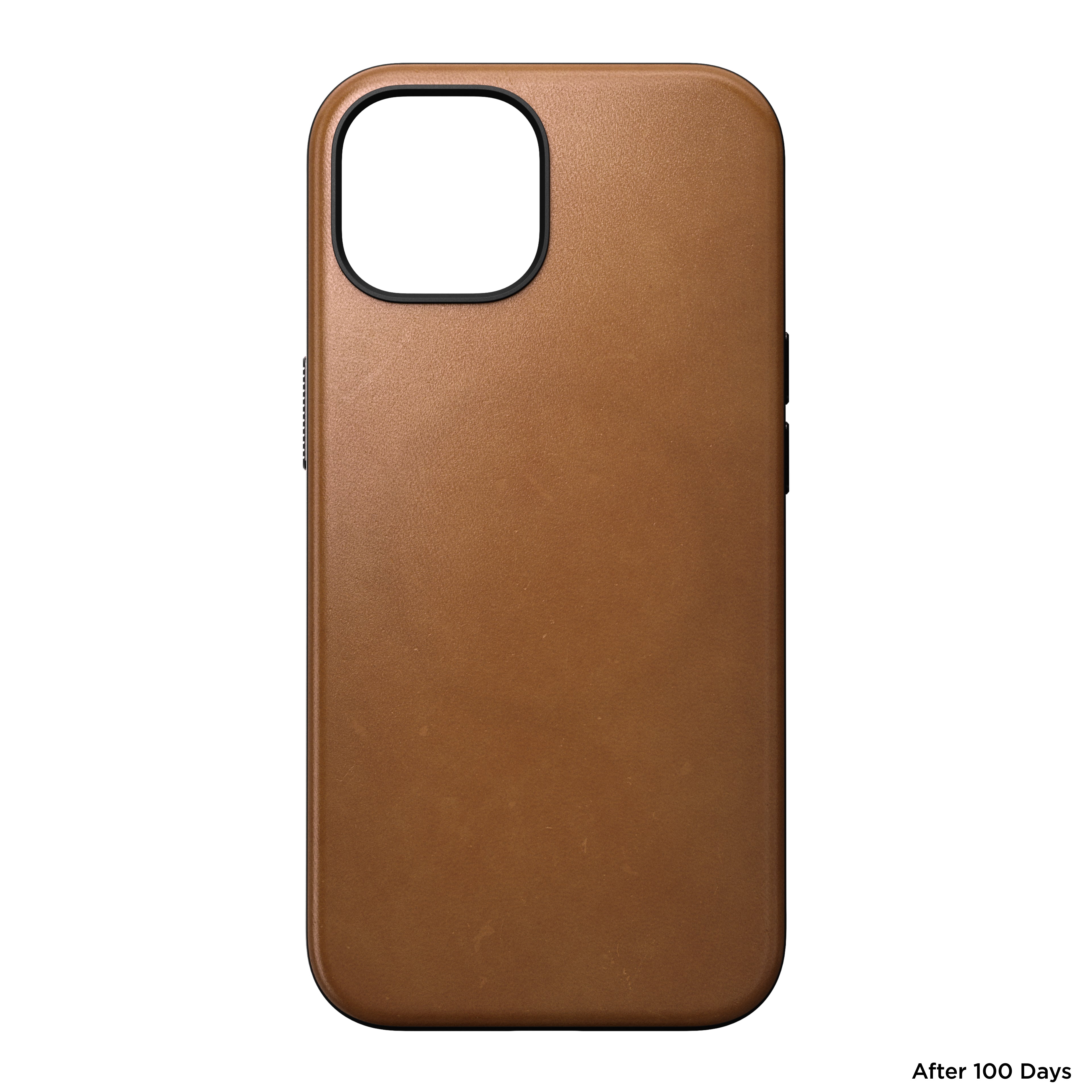 Coque en cuir Modern Leather pour iPhone 15