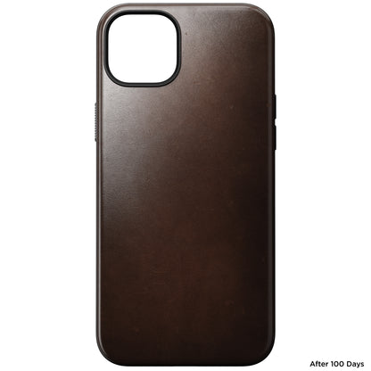Coque en cuir Modern Leather ( Horween ) pour iPhone 15 Plus