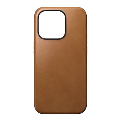 Coque en cuir Modern Leather pour iPhone 15 Pro
