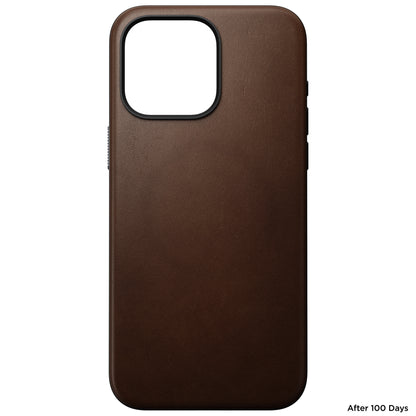 Coque en cuir Modern Leather pour iPhone 15 Pro Max