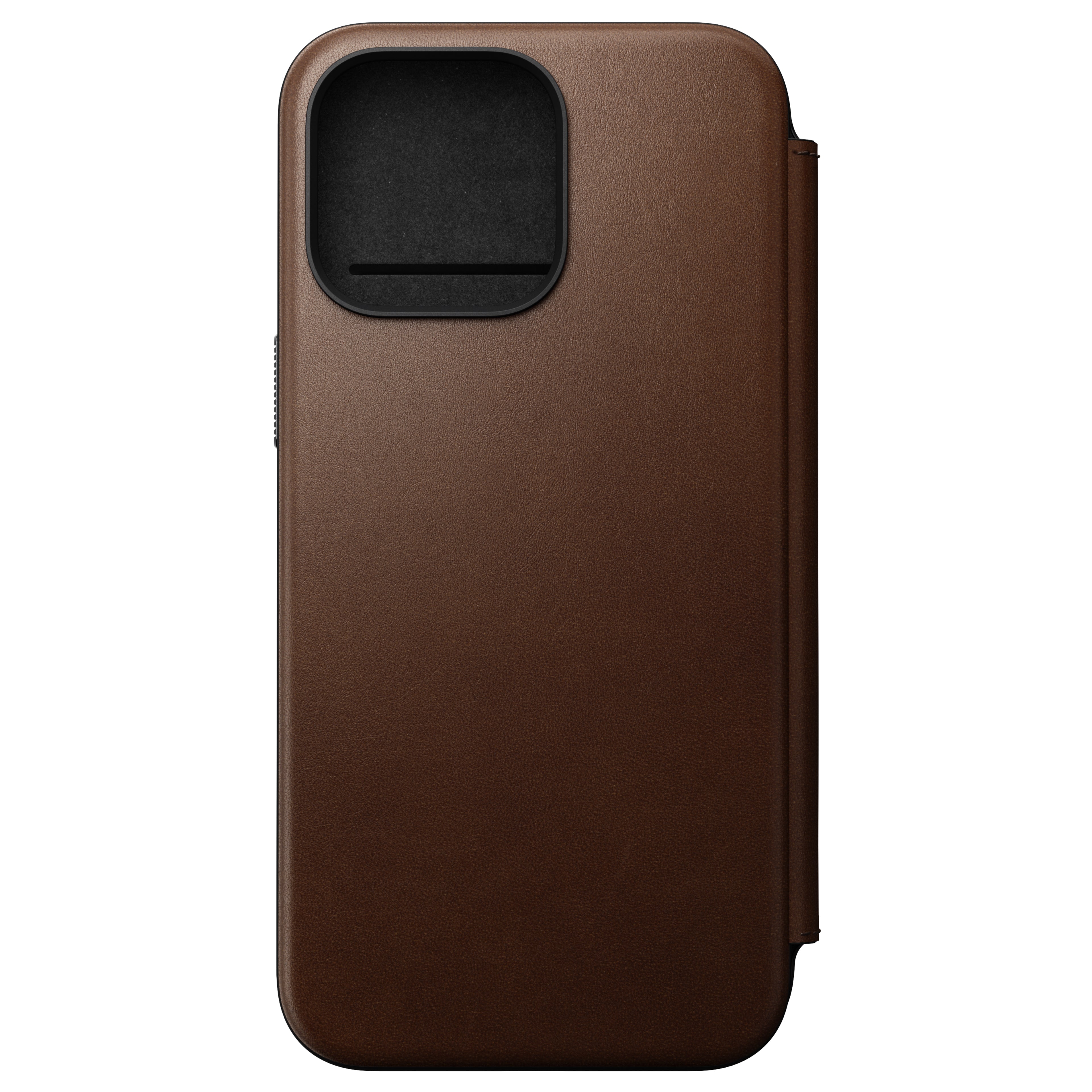 Folio en cuir Modern Leather pour iPhone 15 Pro Max