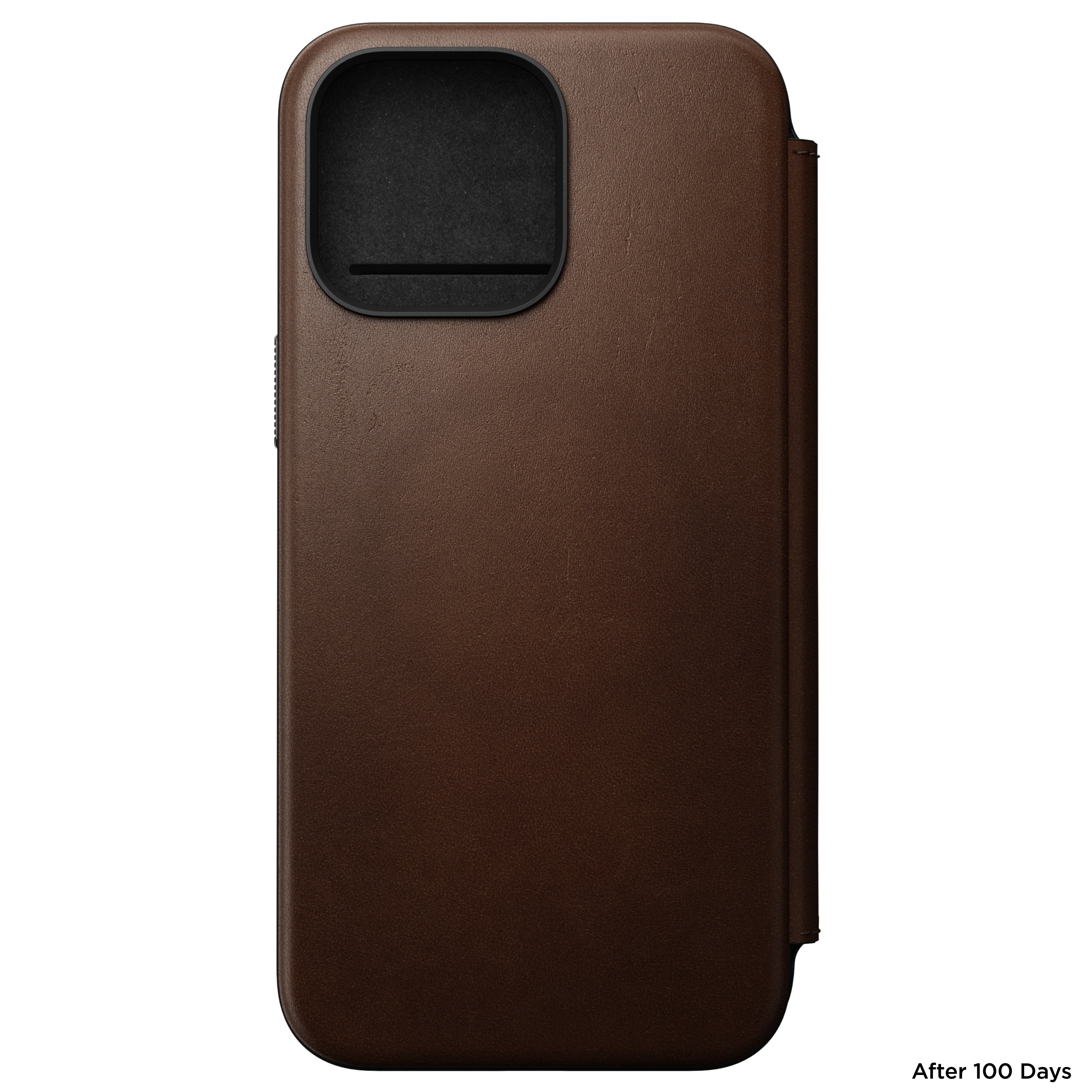 Folio en cuir Modern Leather pour iPhone 15 Pro Max