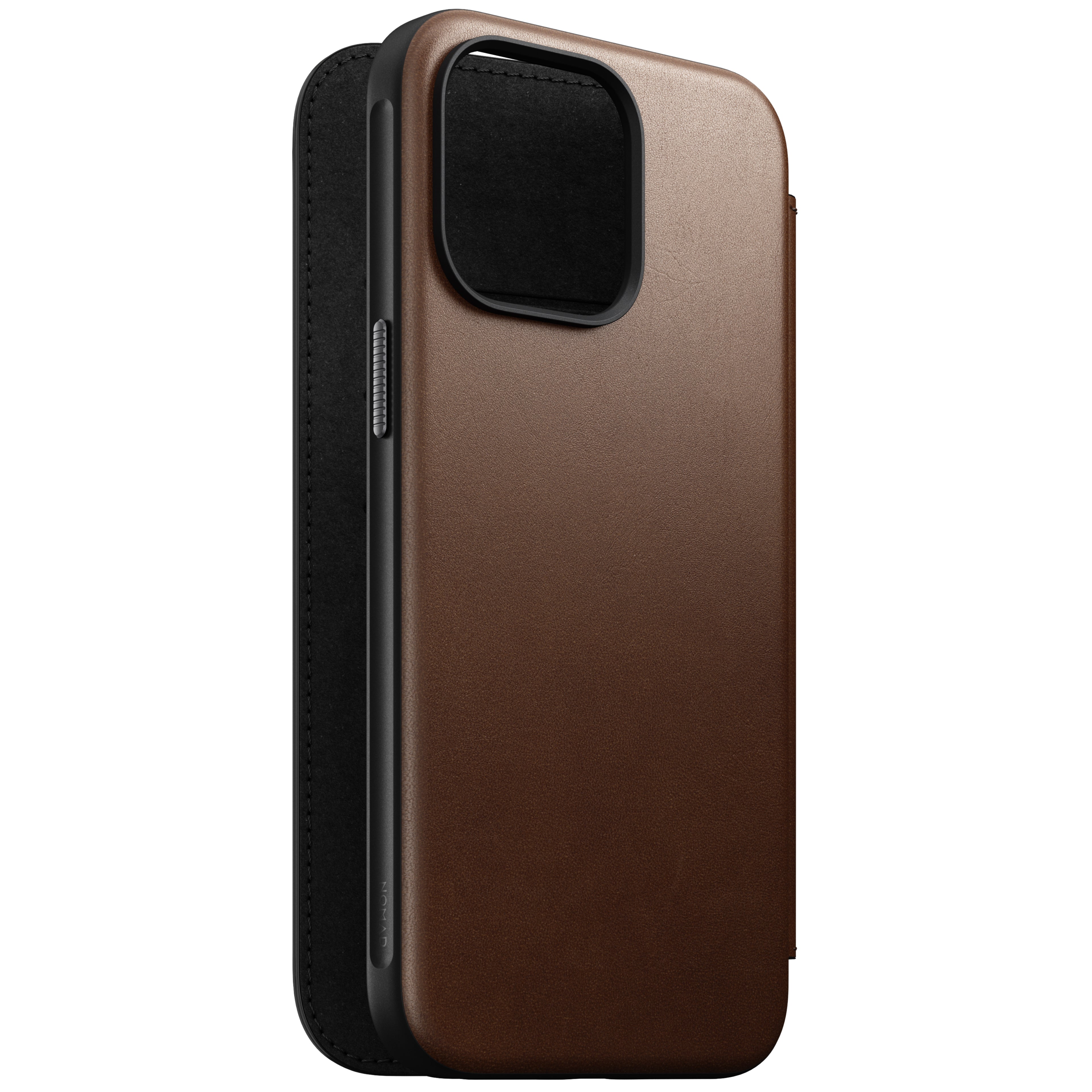 Folio en cuir Modern Leather pour iPhone 15 Pro Max