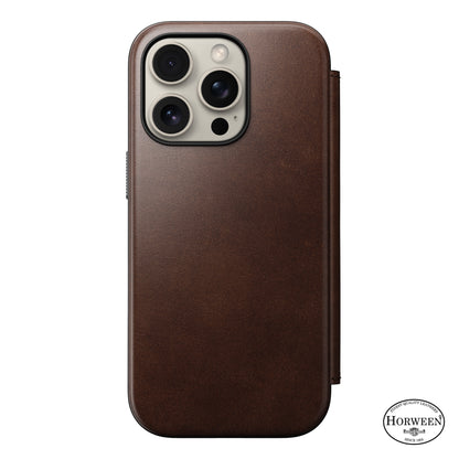 Folio en cuir Modern Leather Folio ( Horween ) pour iPhone 16 Pro