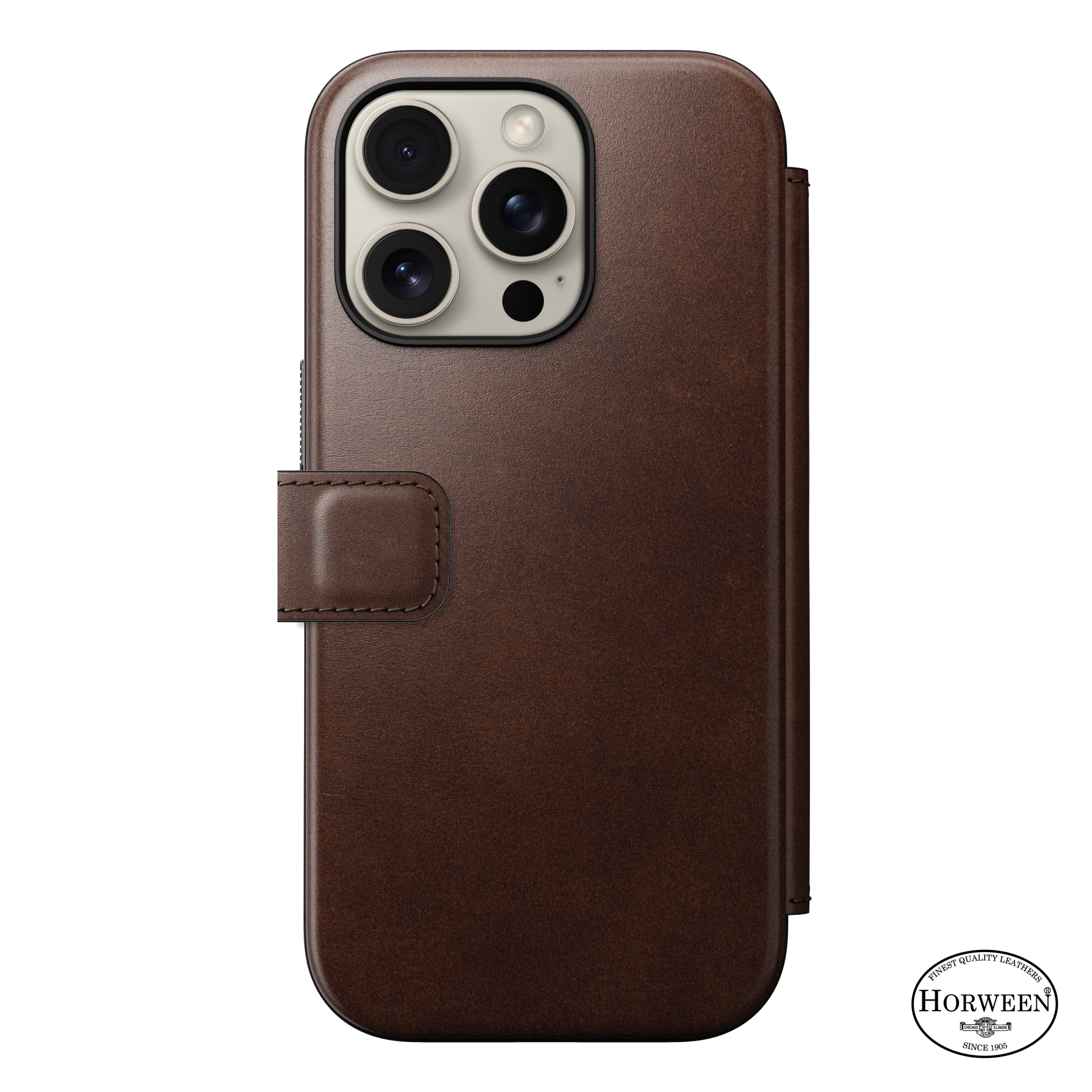 Folio en cuir Modern Leather Folio ( Horween ) pour iPhone 16 Pro