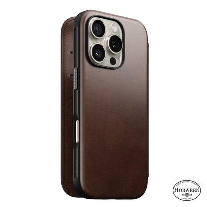 Folio en cuir Modern Leather Folio ( Horween ) pour iPhone 16 Pro