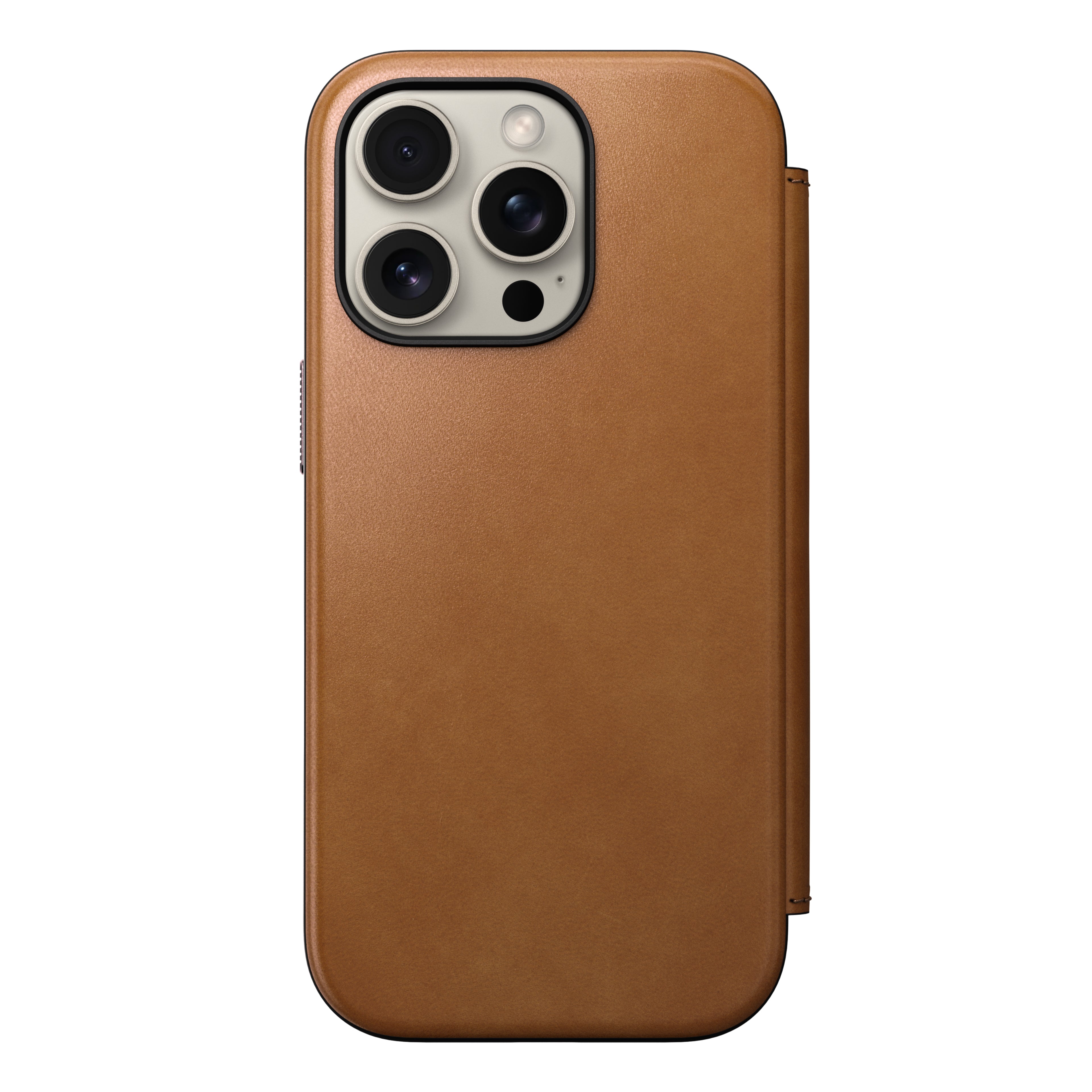 Folio en cuir Modern Leather Folio pour iPhone 16 Pro