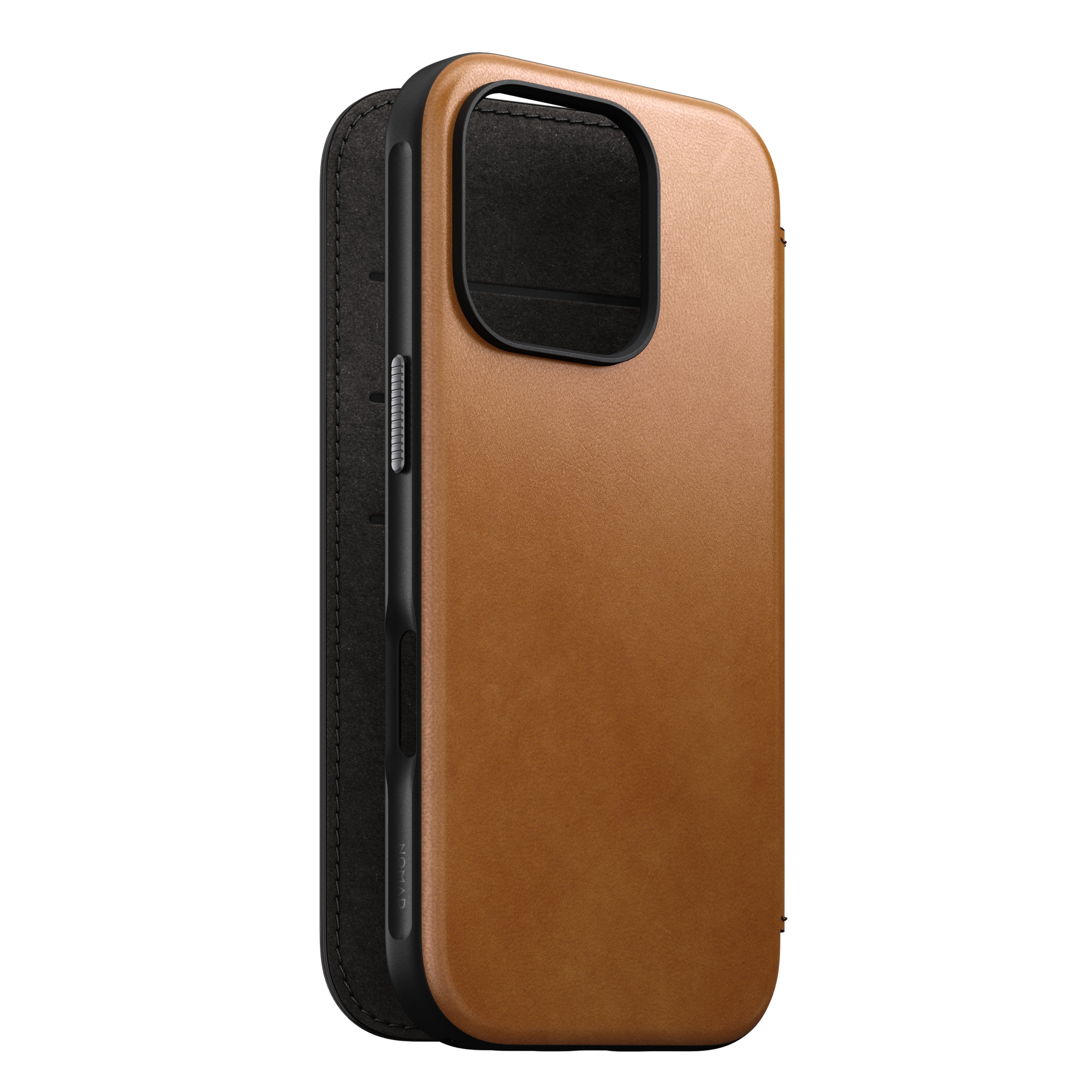 Folio en cuir Modern Leather Folio pour iPhone 16 Pro