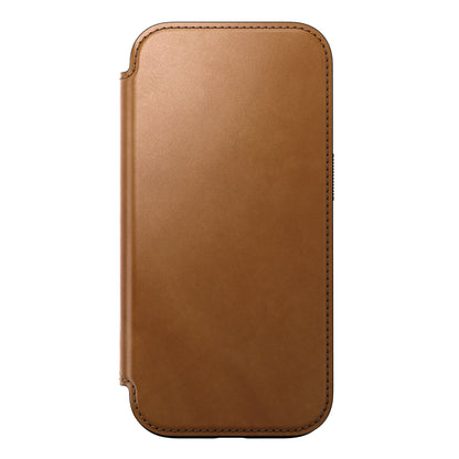 Folio en cuir Modern Leather Folio pour iPhone 16 Pro