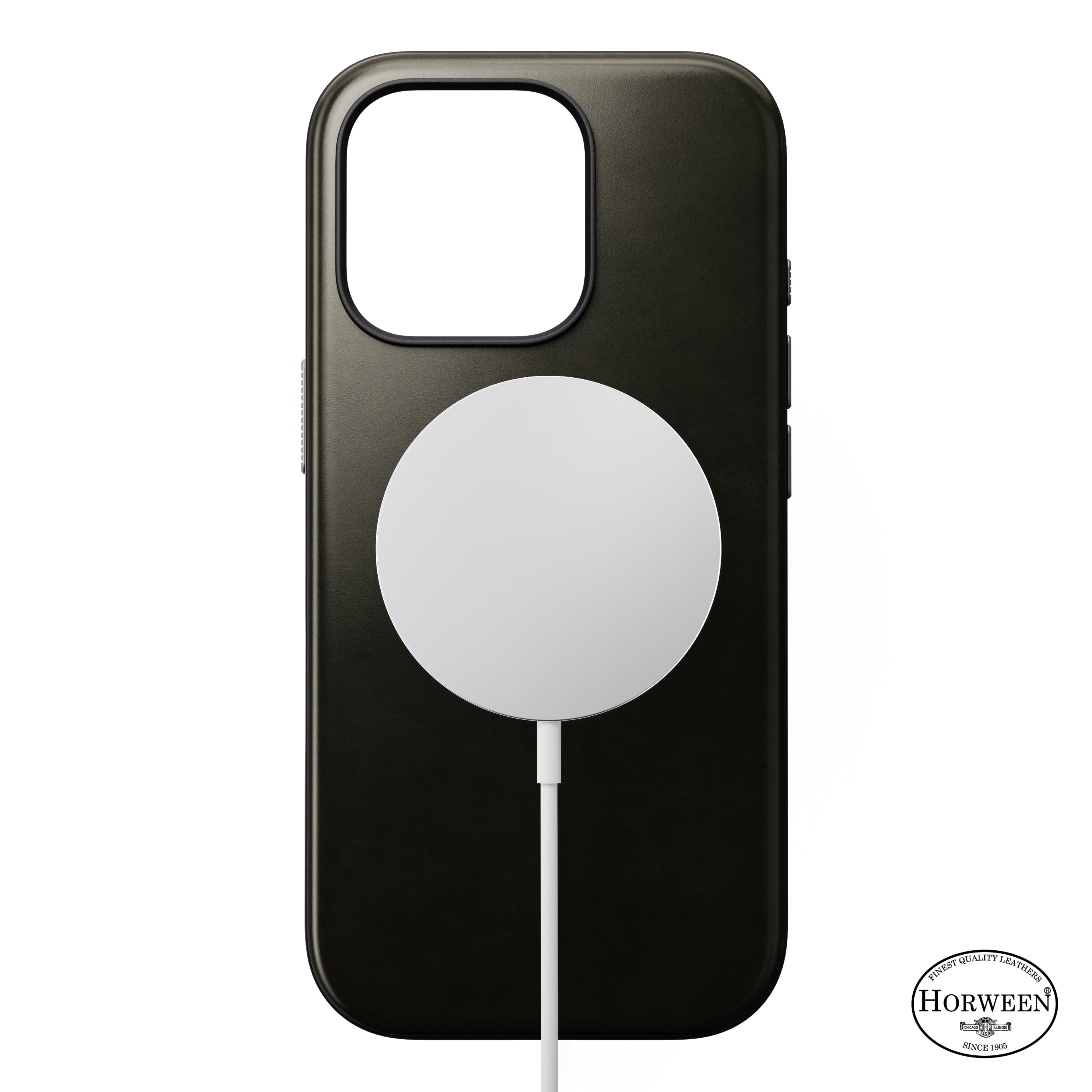 Coque en cuir Modern Leather ( Horween ) pour iPhone 16 Pro