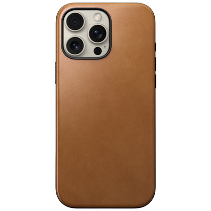 Coque en cuir Modern Leather pour iPhone 16 Pro Max