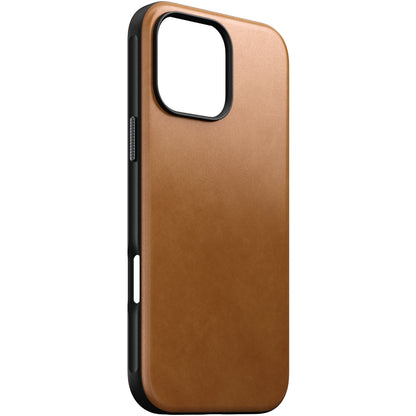 Coque en cuir Modern Leather pour iPhone 16 Pro Max