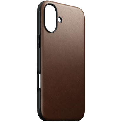 Coque en cuir Modern Leather pour iPhone 16 Plus