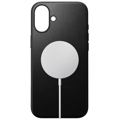 Coque en cuir Modern Leather pour iPhone 16 Plus