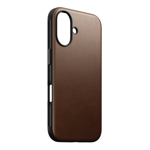 Coque en cuir Modern Leather pour iPhone 16